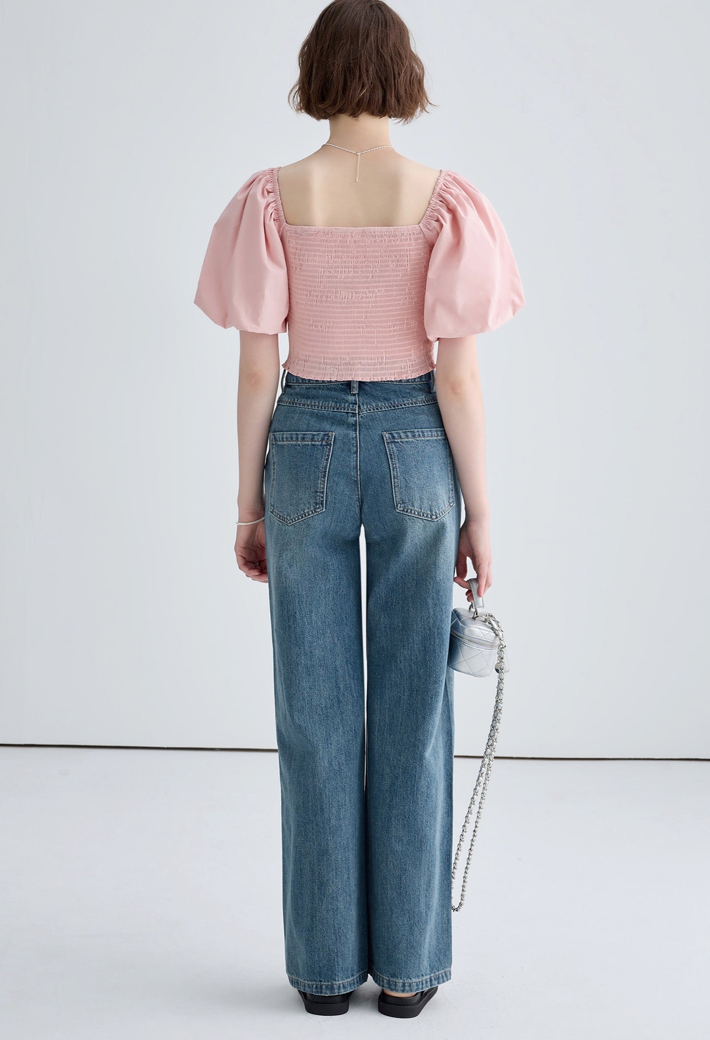 pleats,slim,top,pink,simple,cute,cool,sexy