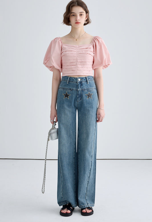 pleats,slim,top,pink,simple,cute,cool,sexy