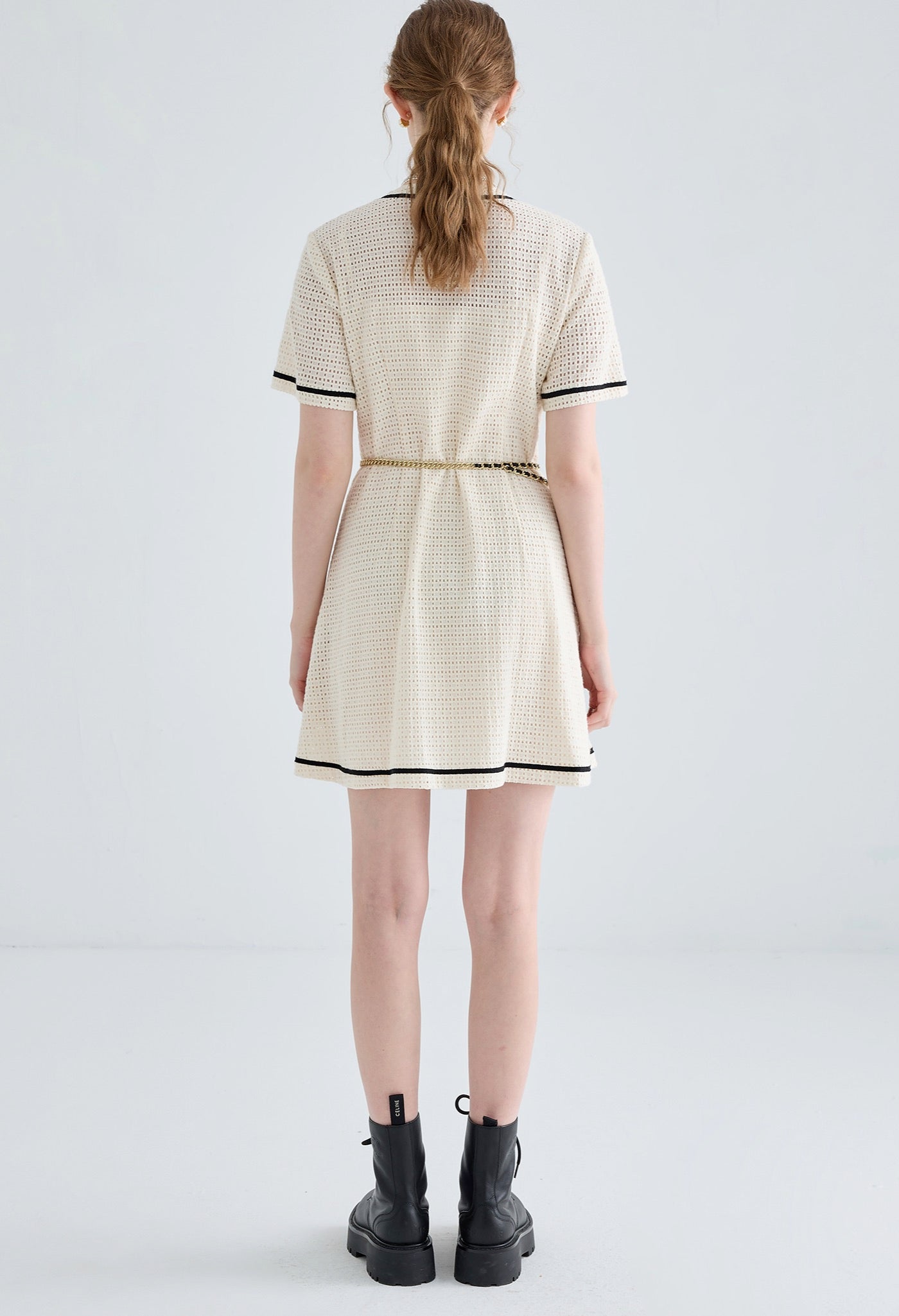 mesh,openwork,dress,white,simple,cute,cool,sexy,