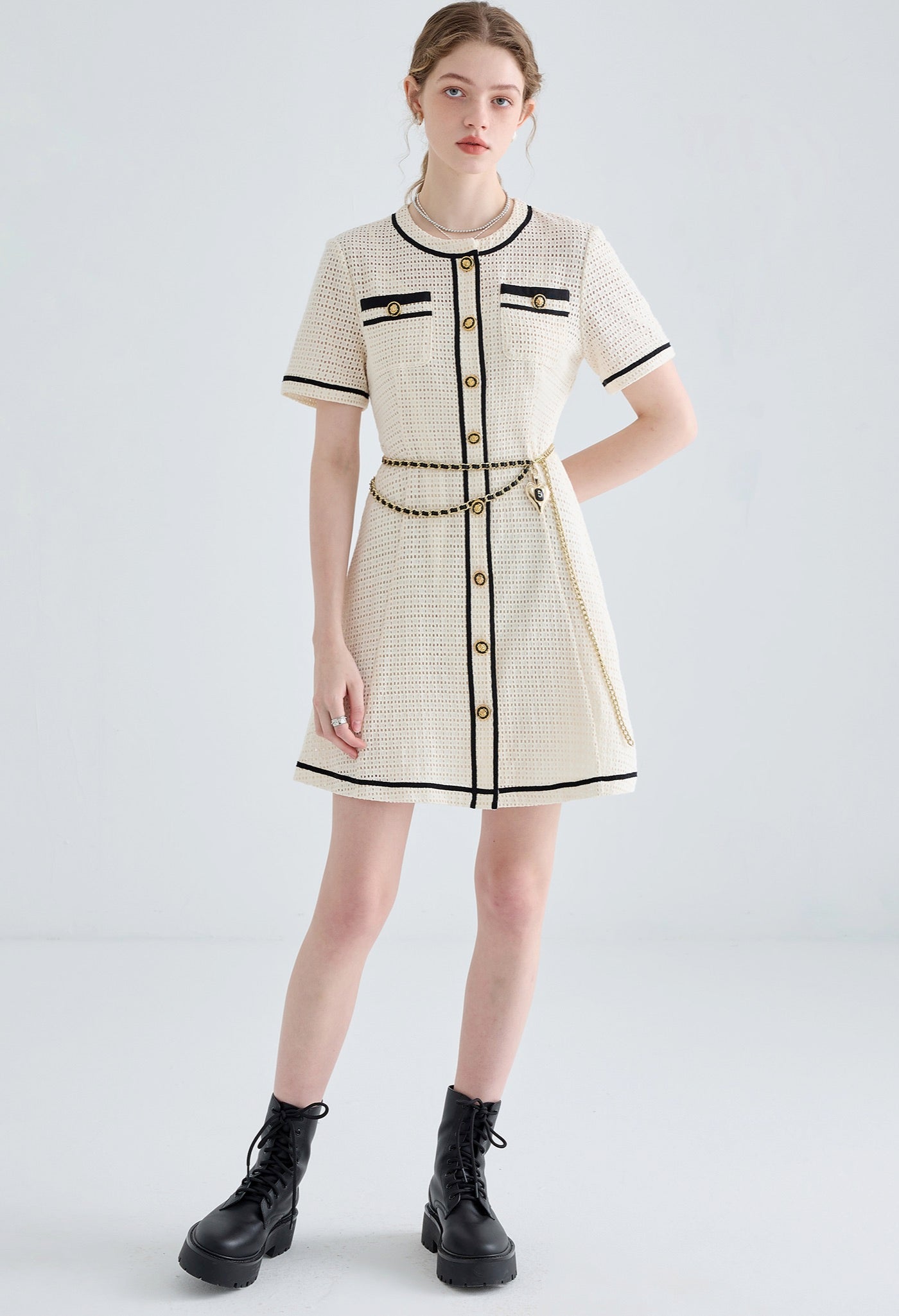 mesh,openwork,dress,white,simple,cute,cool,sexy,