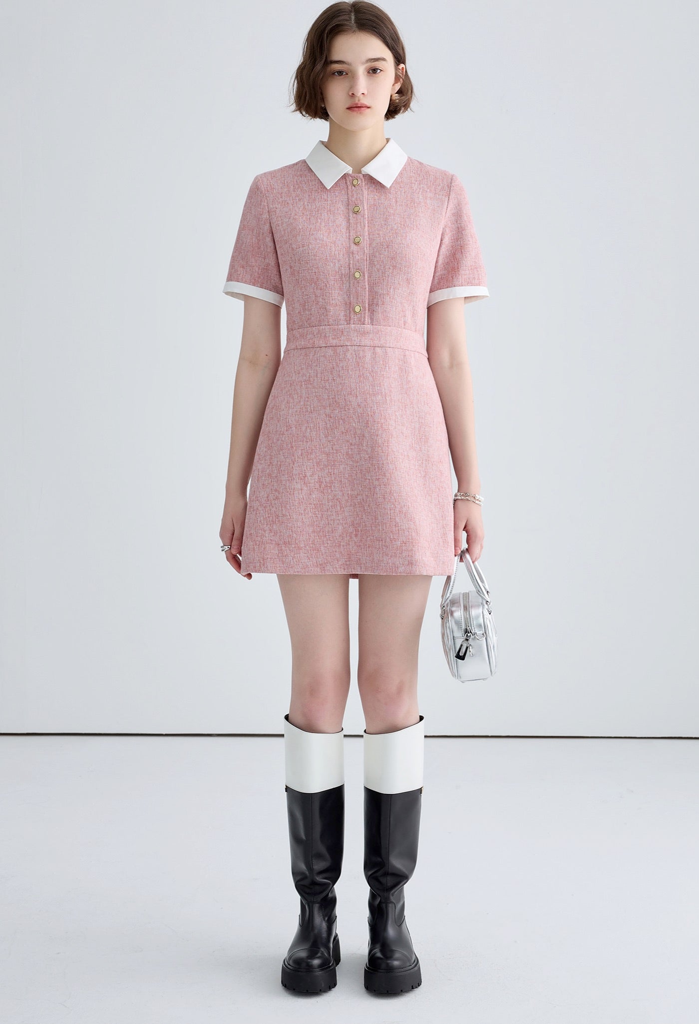 【タグ付き】MAJE ピンクワンピース maje ピンク ワンピース タグ付き】MAJE ピンクワンピース セーラー衿