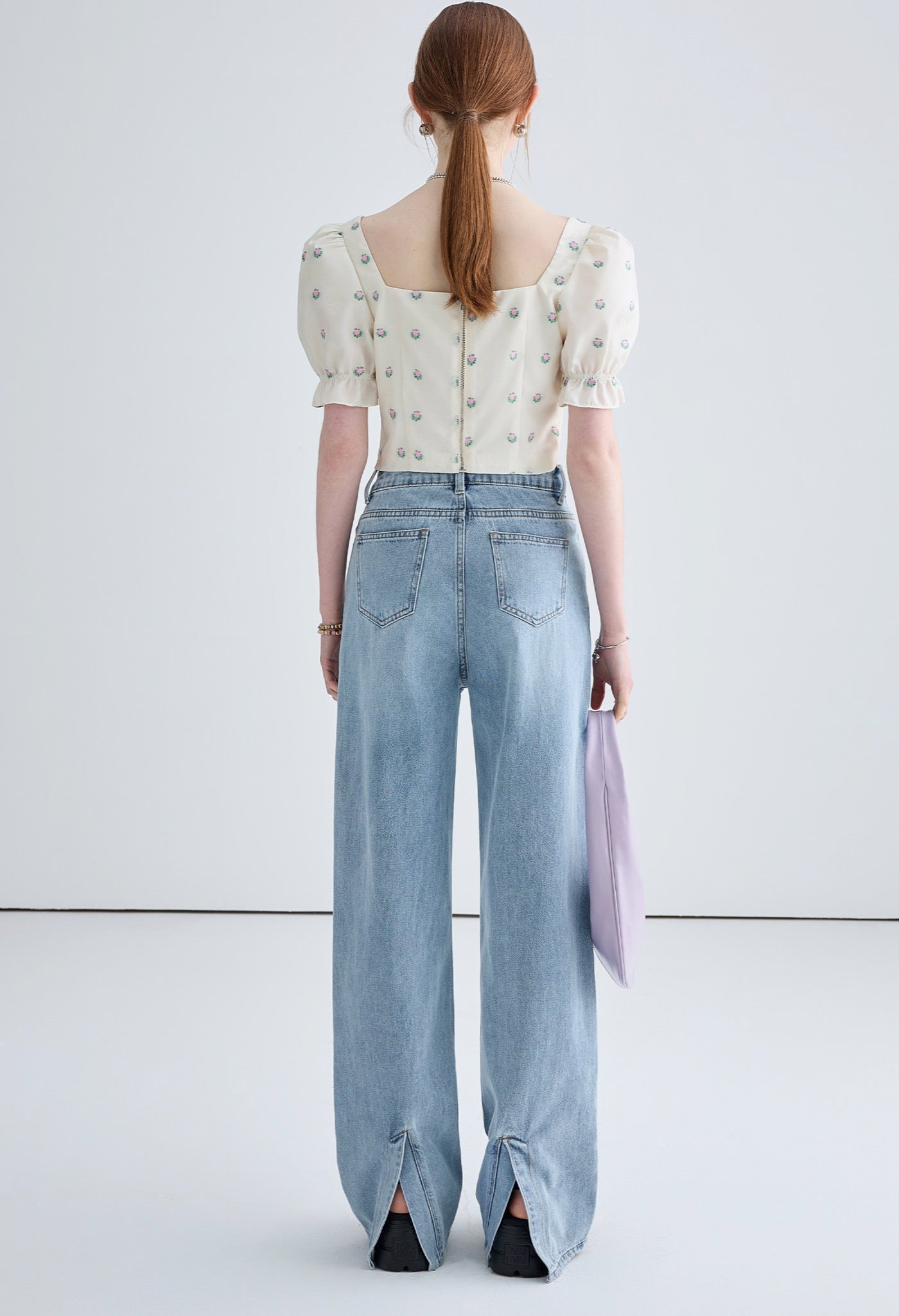embossed,flower,tops,simple,cute,white,cool,modern,sexy,