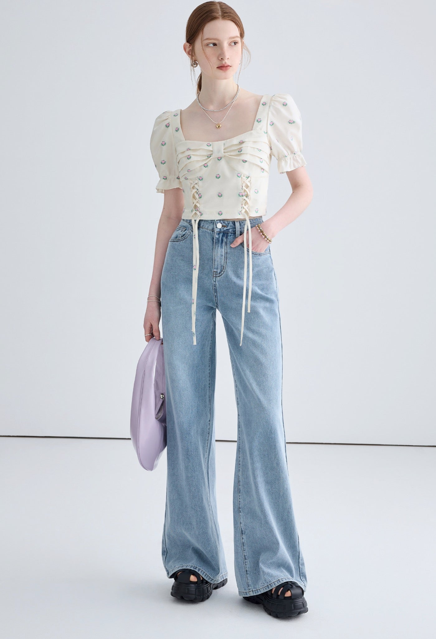 embossed,flower,tops,simple,cute,white,cool,modern,sexy,