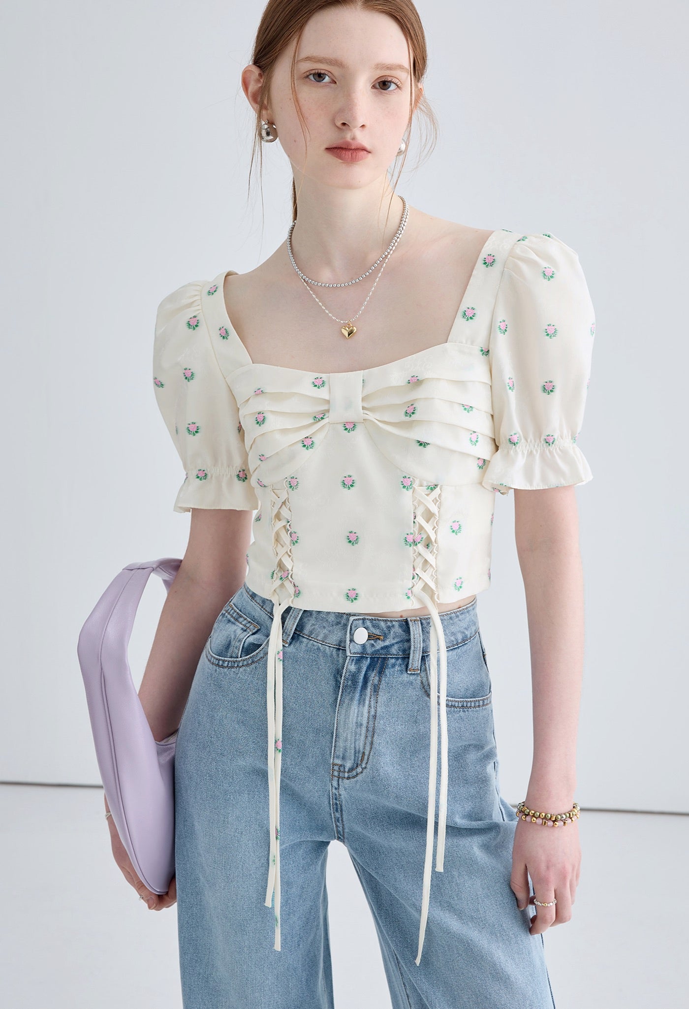 embossed,flower,tops,simple,cute,white,cool,modern,sexy,
