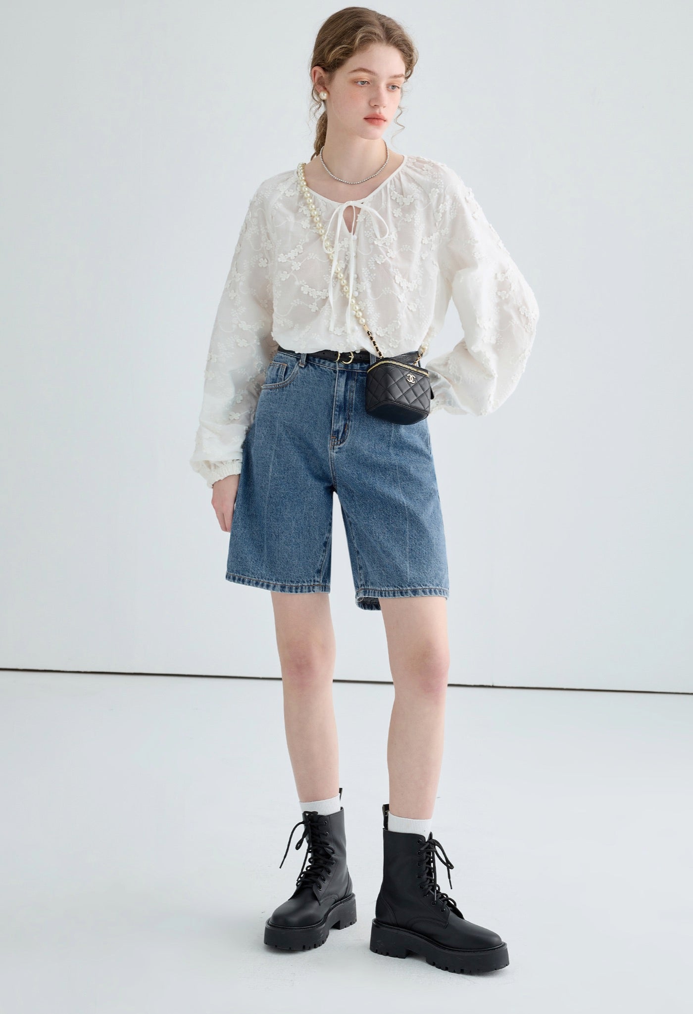 midlength,denim,shortpants,blue,cute,cool,simple,sexy,modern