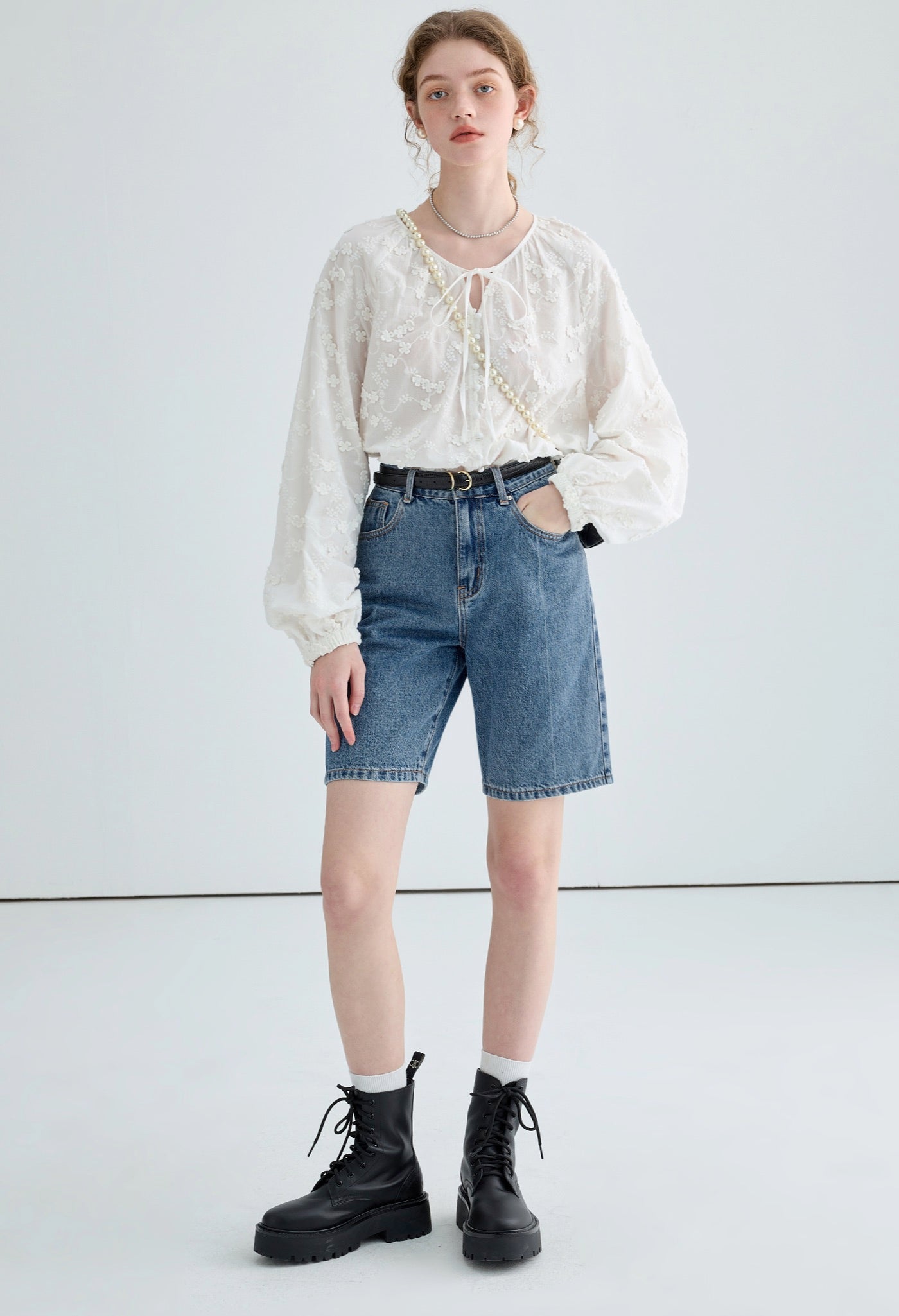 midlength,denim,shortpants,blue,cute,cool,simple,sexy,modern