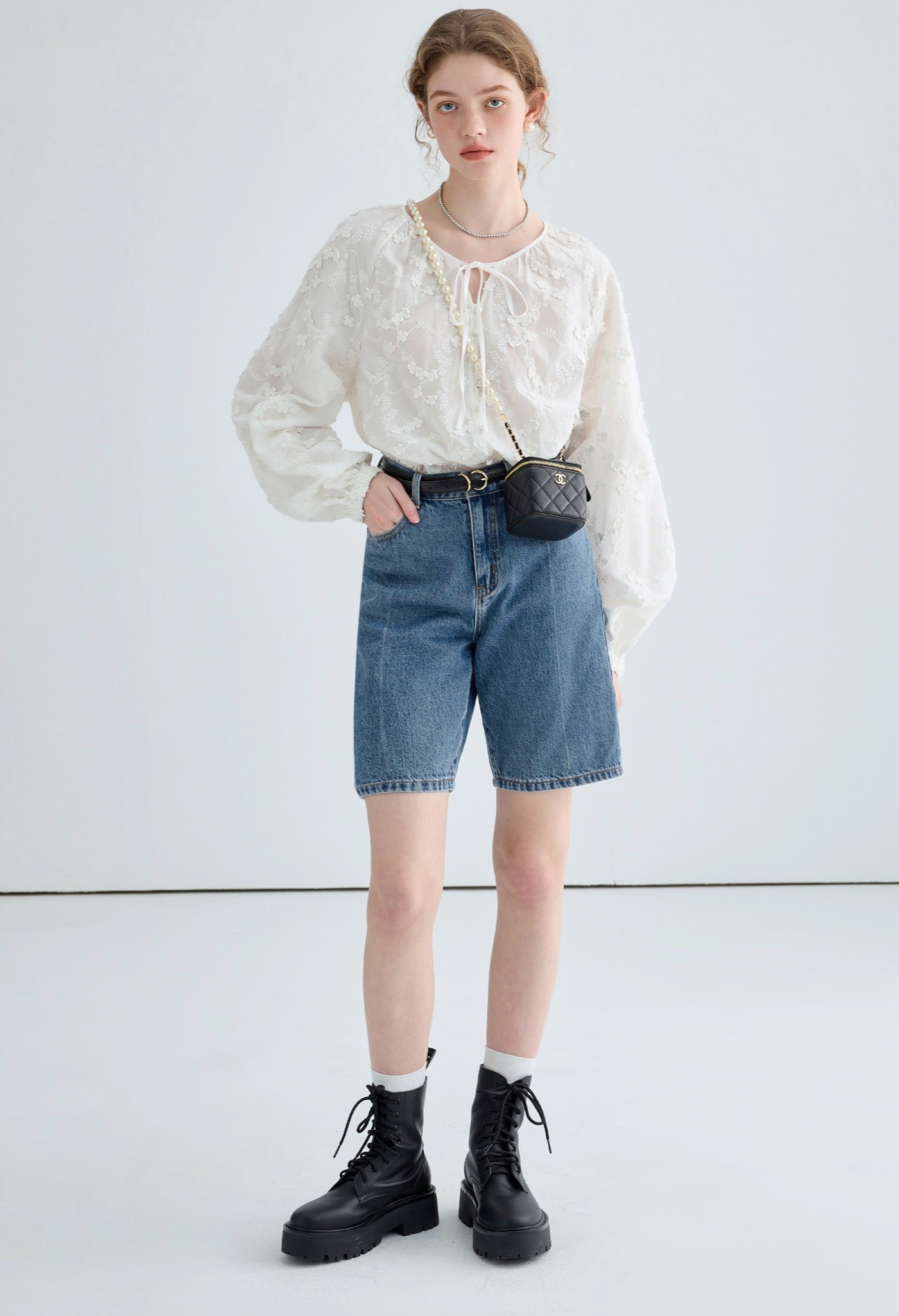 midlength,denim,shortpants,blue,cute,cool,simple,sexy,modern