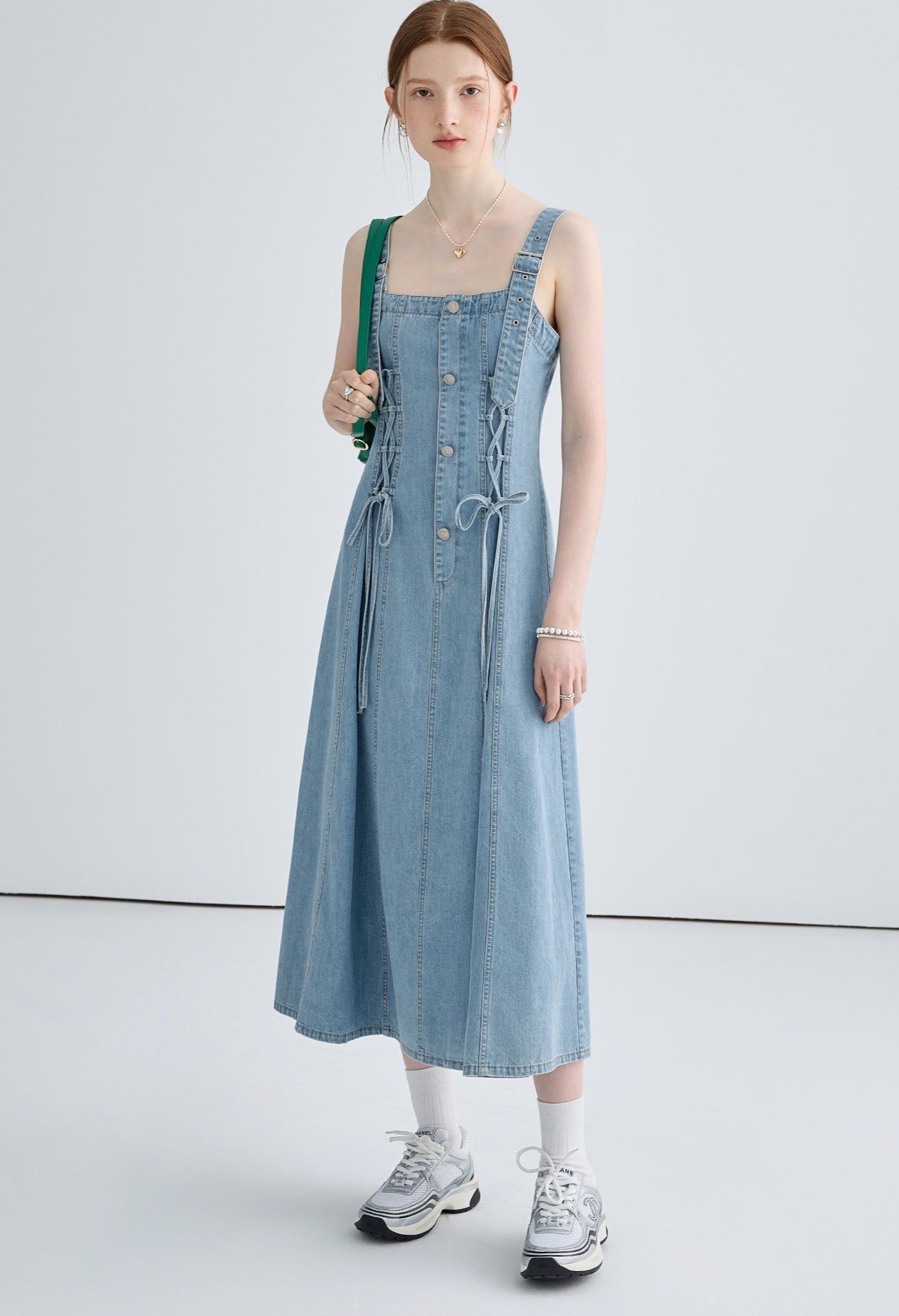 denim,strap,dress,blue,simple,cute,cool,sexy,modern