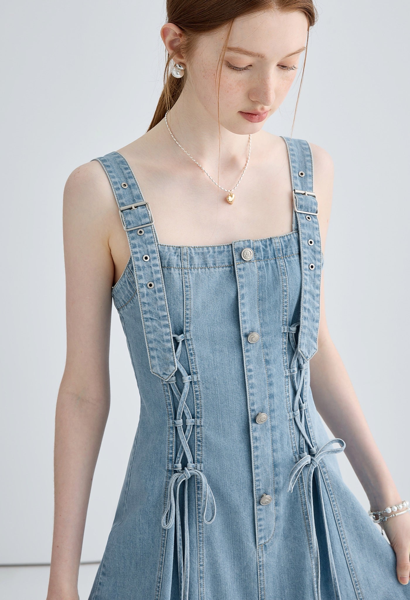 denim,strap,dress,blue,simple,cute,cool,sexy,modern