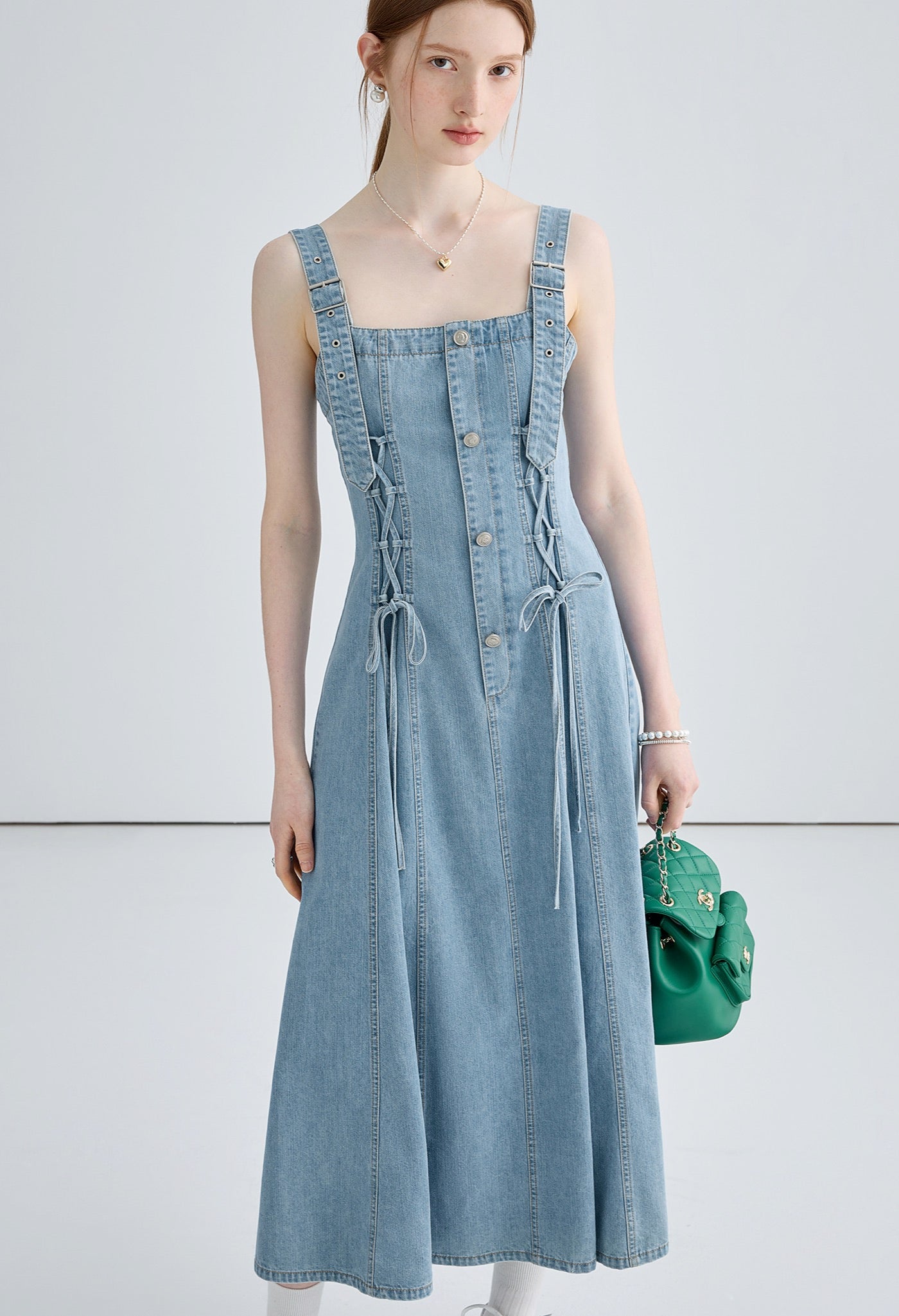 denim,strap,dress,blue,simple,cute,cool,sexy,modern