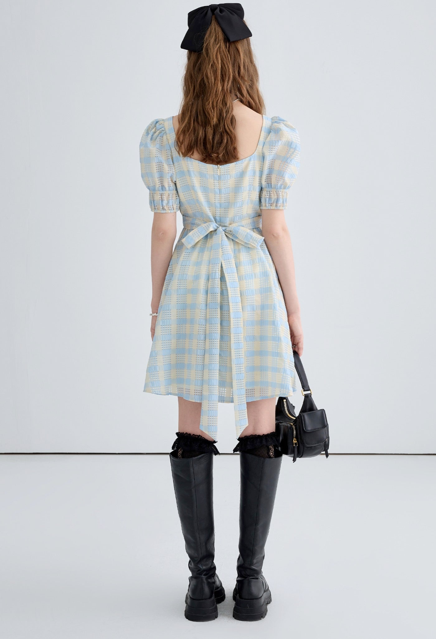 check,princess,dress,blue,simple,cute,cool,modern,sexy