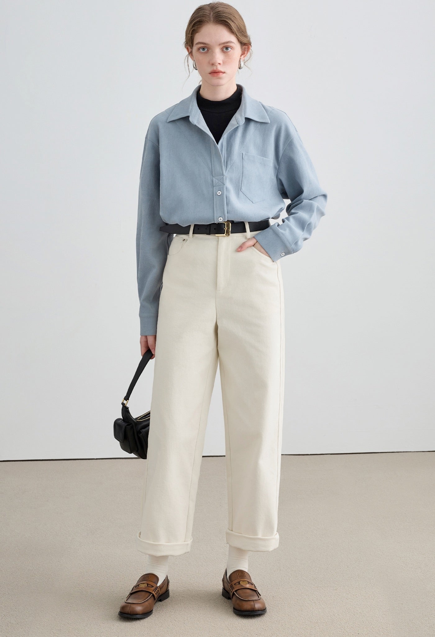 buttoned,shirts,blue,white,simple,cute,cool,sexy,modern