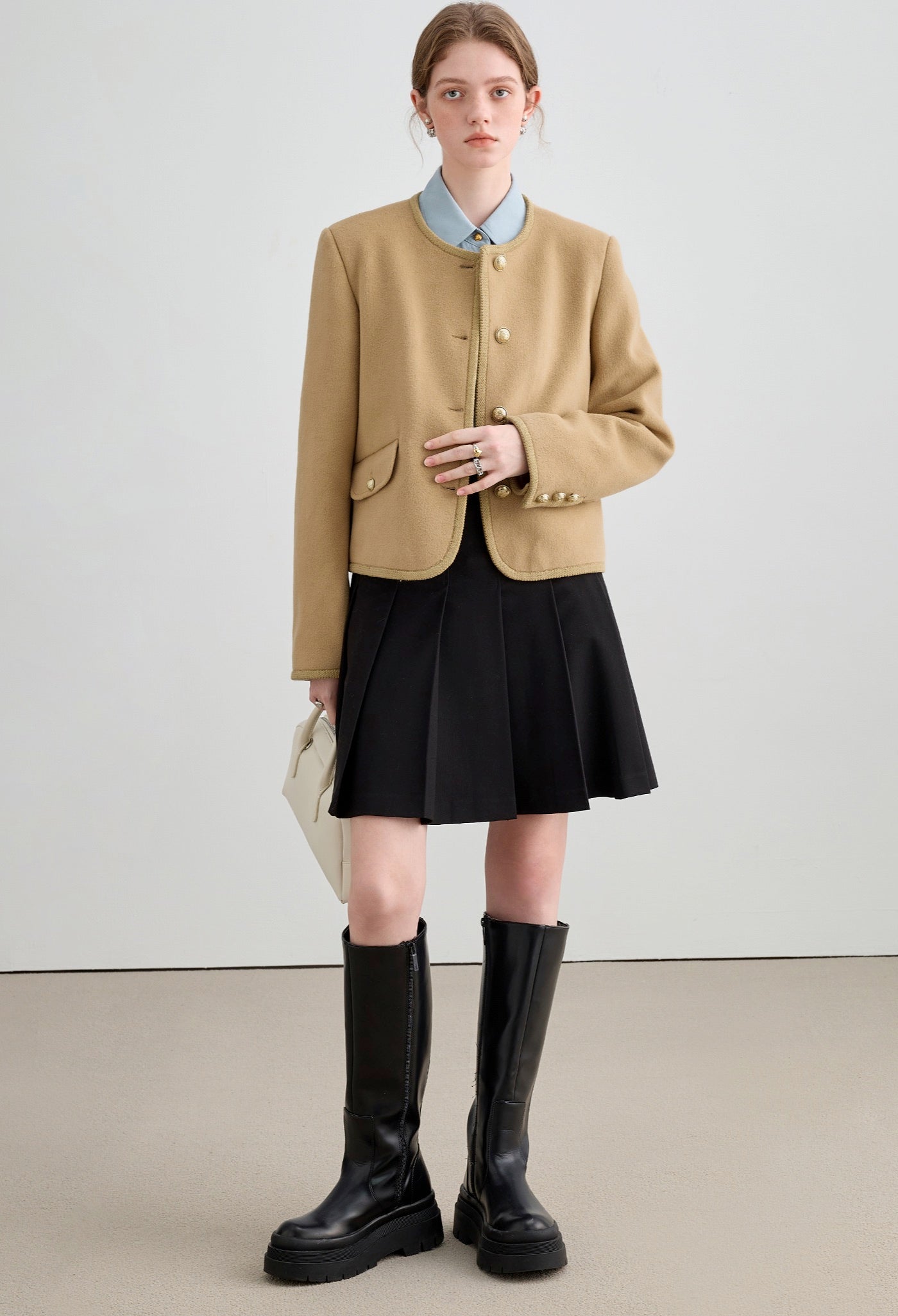 retro,wool,jacket,beige,simple,cute,cool,sexy,modern,mode
