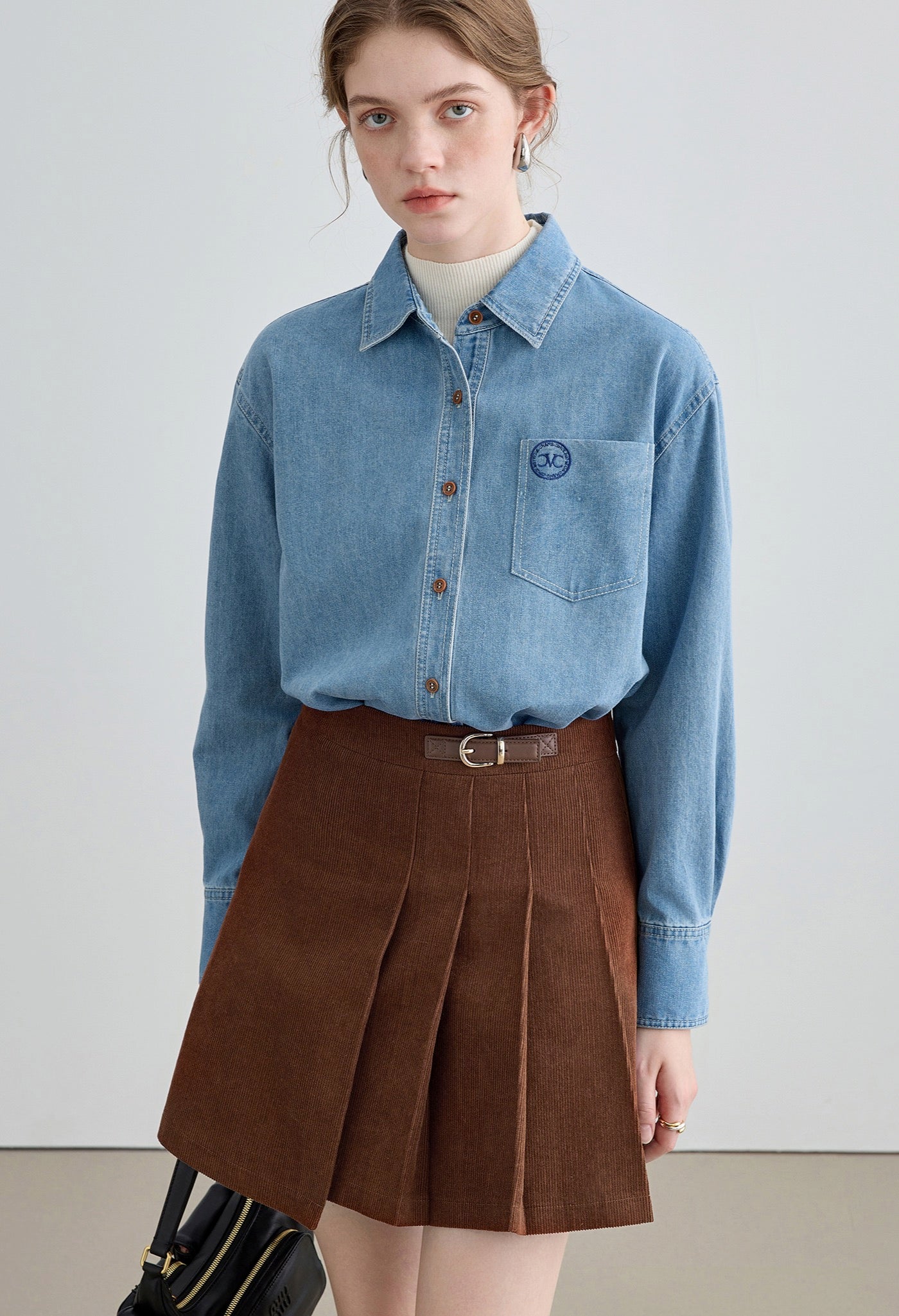 high,waist,slim,skirt,brown,simple,cool,cute,sexy,mode,modern