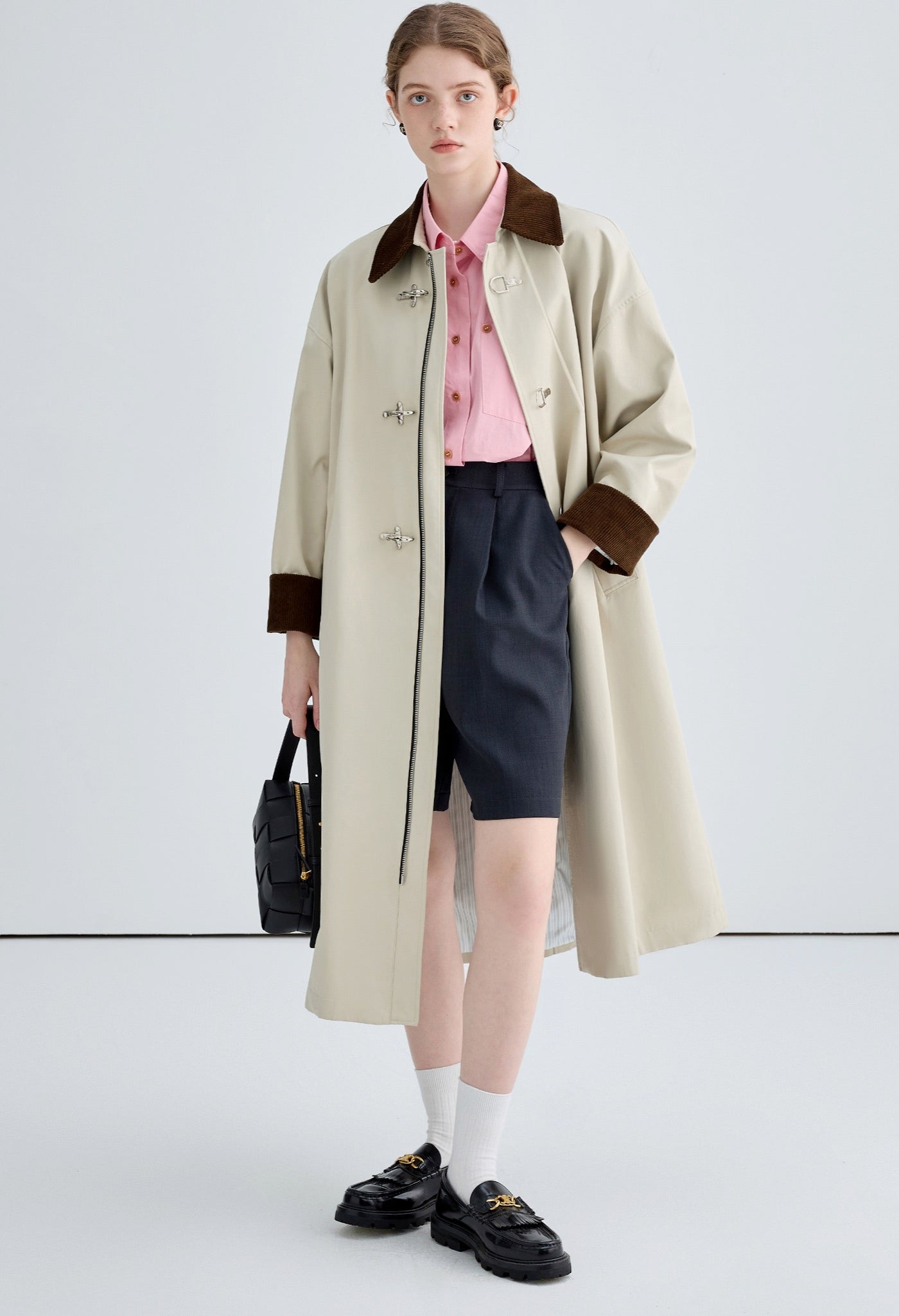 aircraft,buttoned,trench,coat,white,cool,cute,simple,sexy,mode,modern