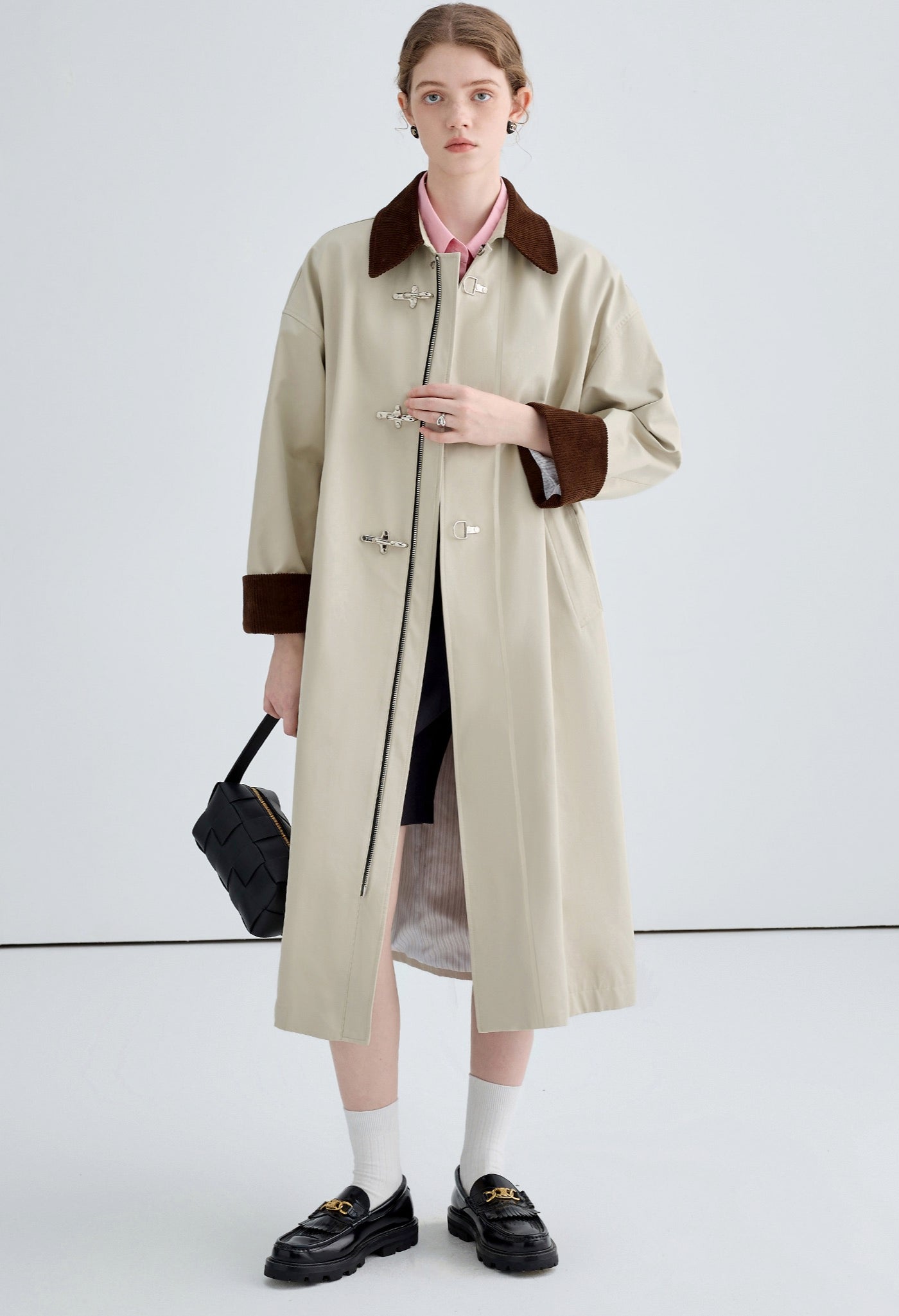 aircraft,buttoned,trench,coat,white,cool,cute,simple,sexy,mode,modern