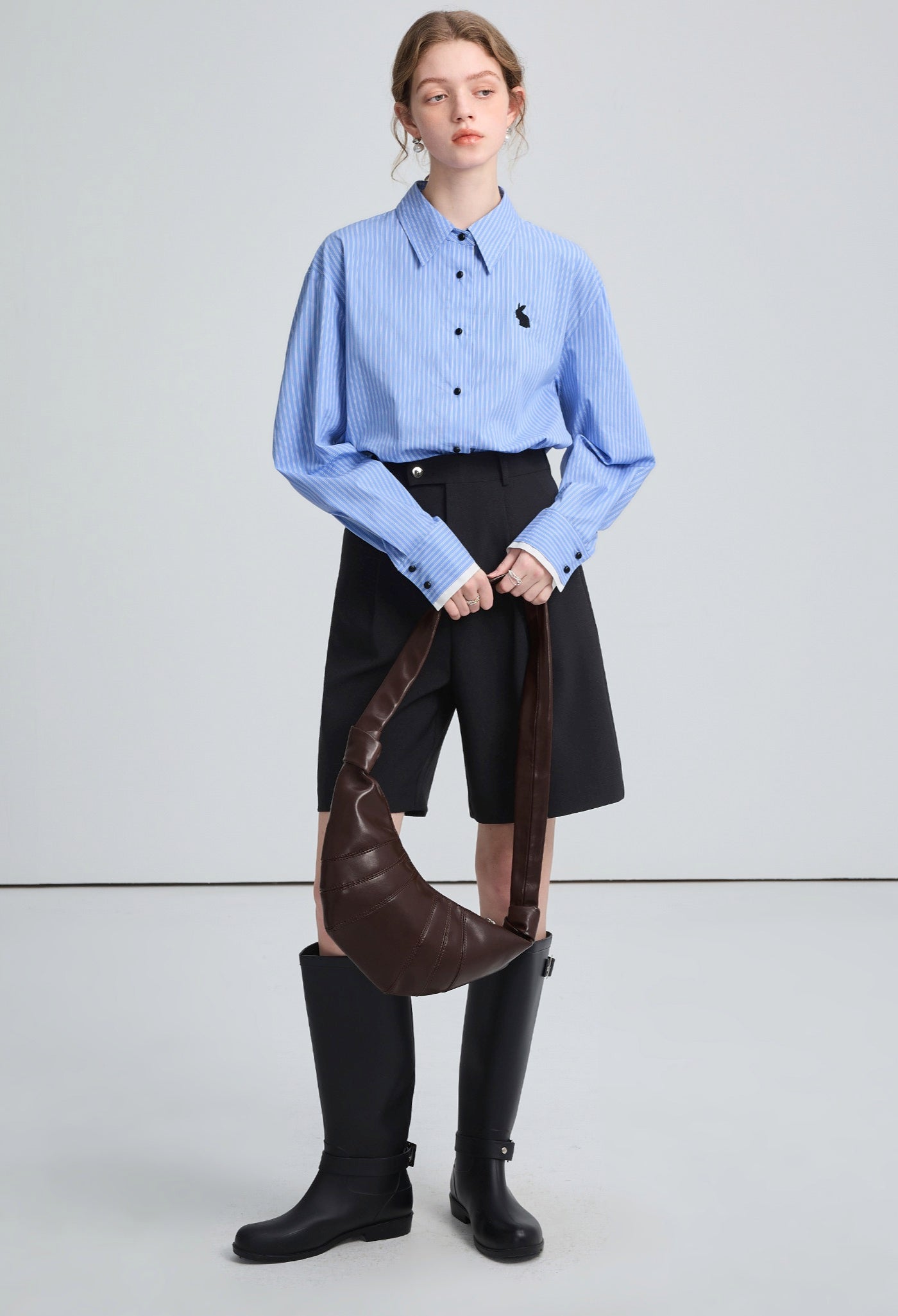 bermuda,mid,pants,black,grey,simple,cute,cool,sexy,mode,modern