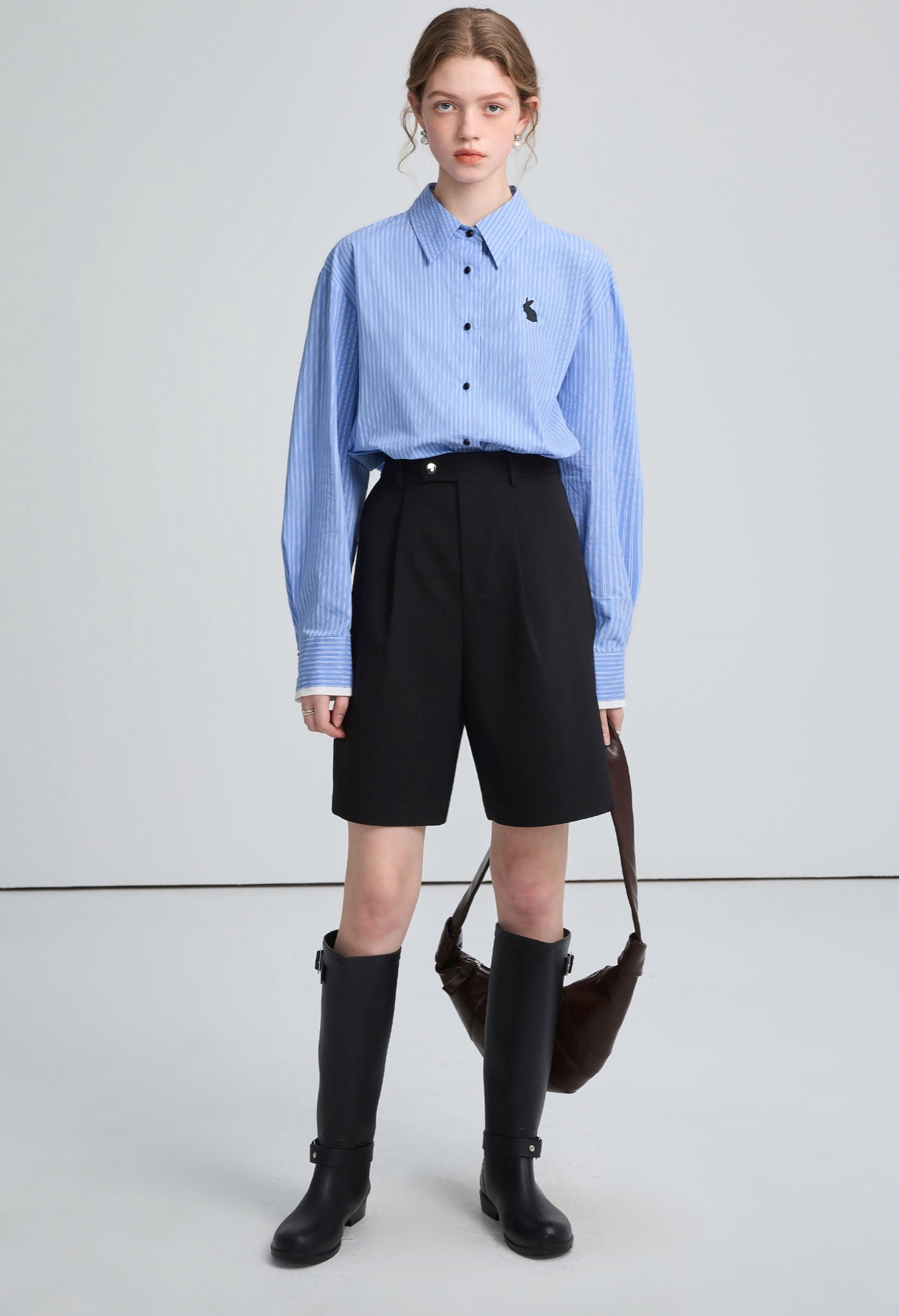 bermuda,mid,pants,black,grey,simple,cute,cool,sexy,mode,modern