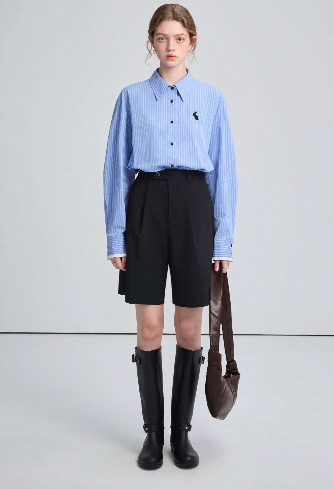 bermuda,mid,pants,black,grey,simple,cute,cool,sexy,mode,modern