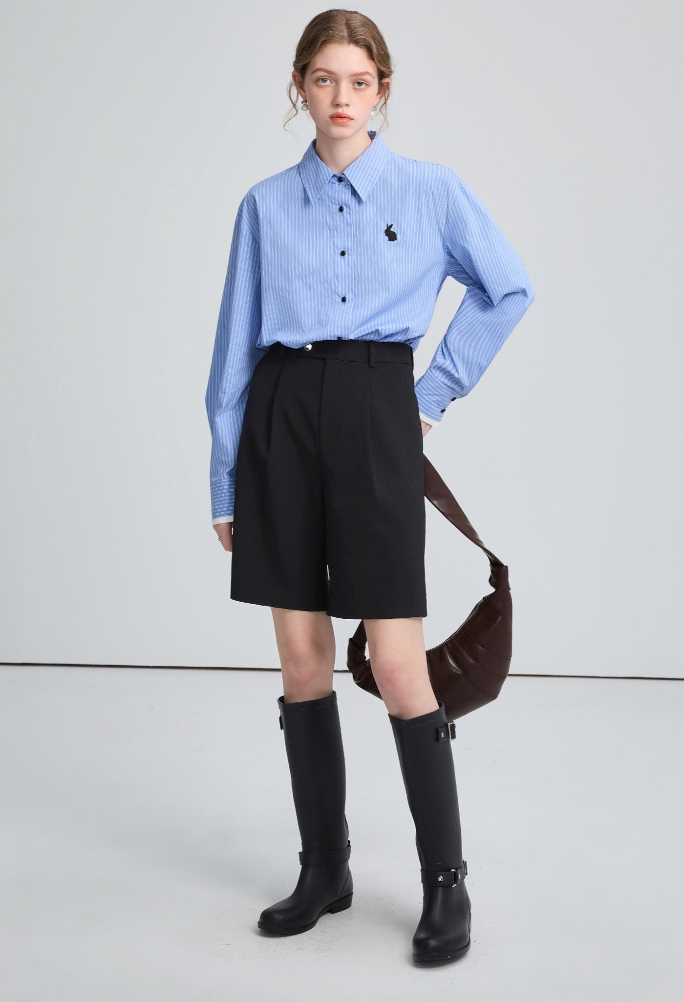 bermuda,mid,pants,black,grey,simple,cute,cool,sexy,mode,modern