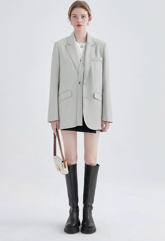 lightgray,french,suit,jacket,simple,cool,cute,mode,sexy,modern