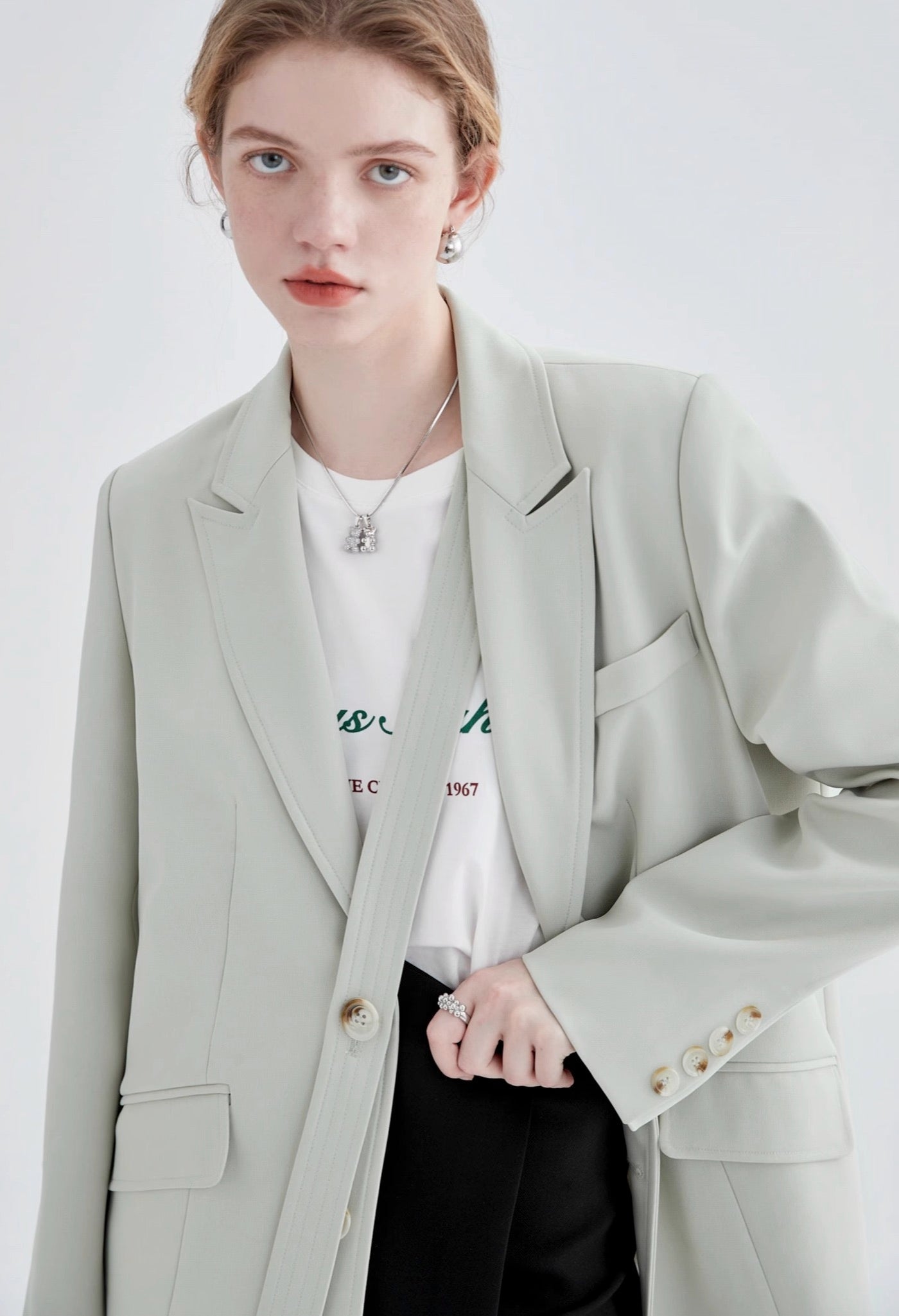 lightgray,french,suit,jacket,simple,cool,cute,mode,sexy,modern