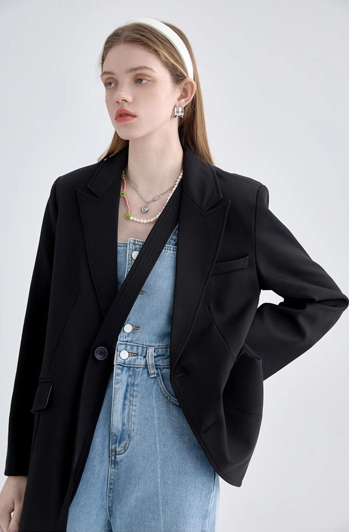 black,french,suit,jacket,simple,cool,cute,mode,sexy,modern