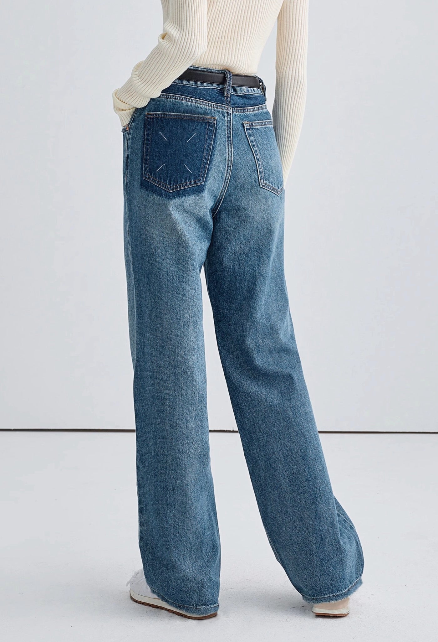 Straight,Jeans,WashJeans,Spring,Autumn,Loose,Slimming,WideLeg,Pants,,simple,cool,cute,mode,sexy,modern