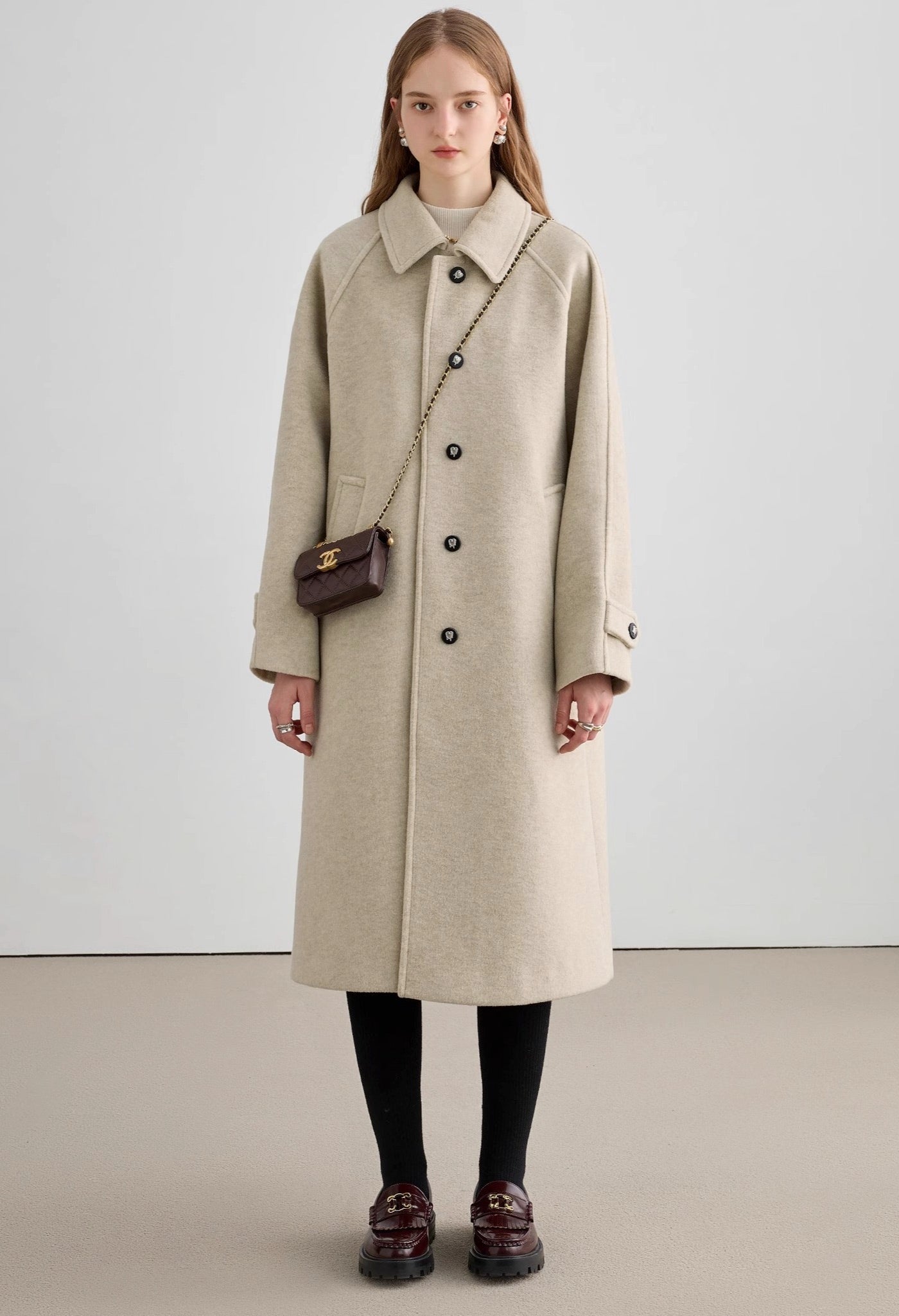 black,white,coat,long,loose,loosefit,simple,cute,cool,sexy,mode,modern