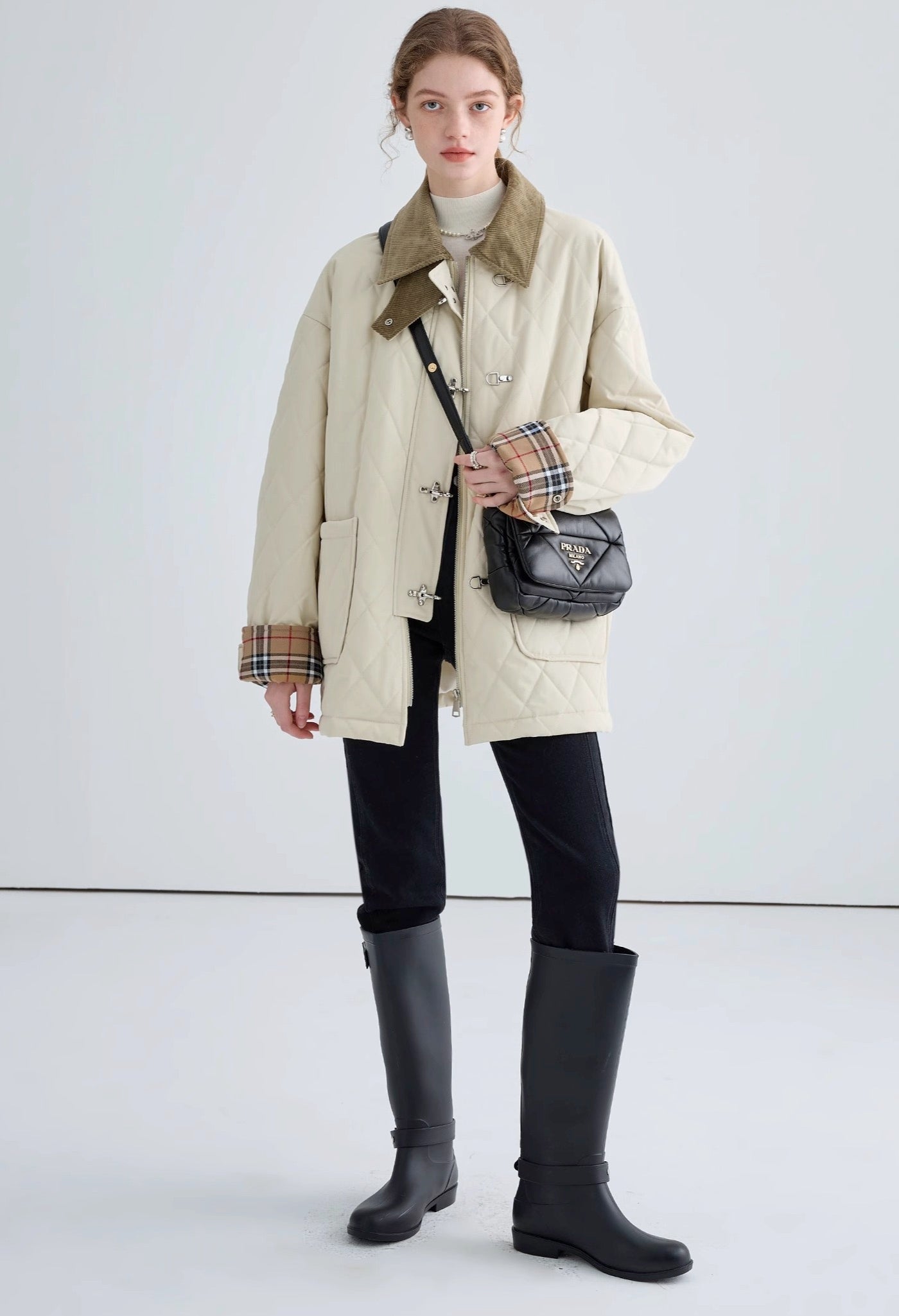 white,coat,PaneledSleeves,cotton,jacket,squarecollar,simple,cute,cool,sexy,mode,modern