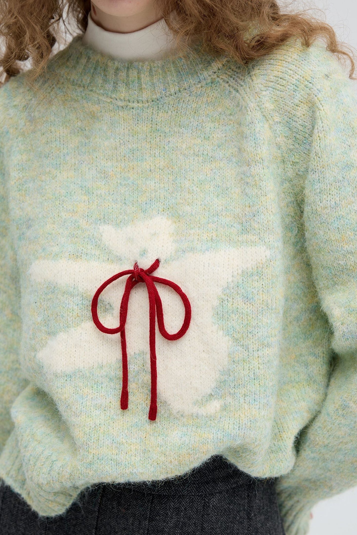 green,beige,red,gray,cartoon,bear,crewneck,sweater,simple,cool,cute,mode,sexy,modern