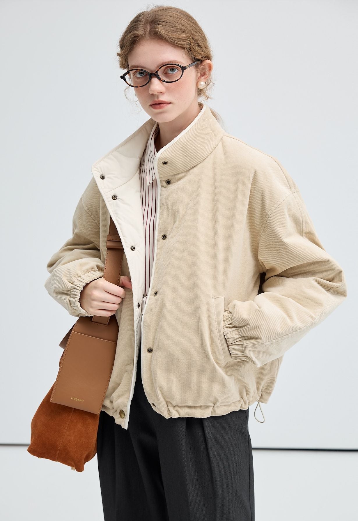 blue,white,twocollor,dawnjacket,coat,simple,cool,cute,mode,sexy,modern