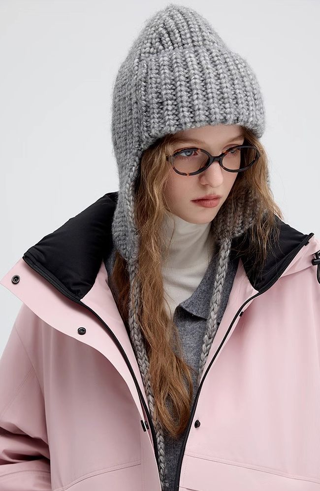 contrast,color,stand,collar,down,jacket,simple,cool,cute,mode,sexy,modern