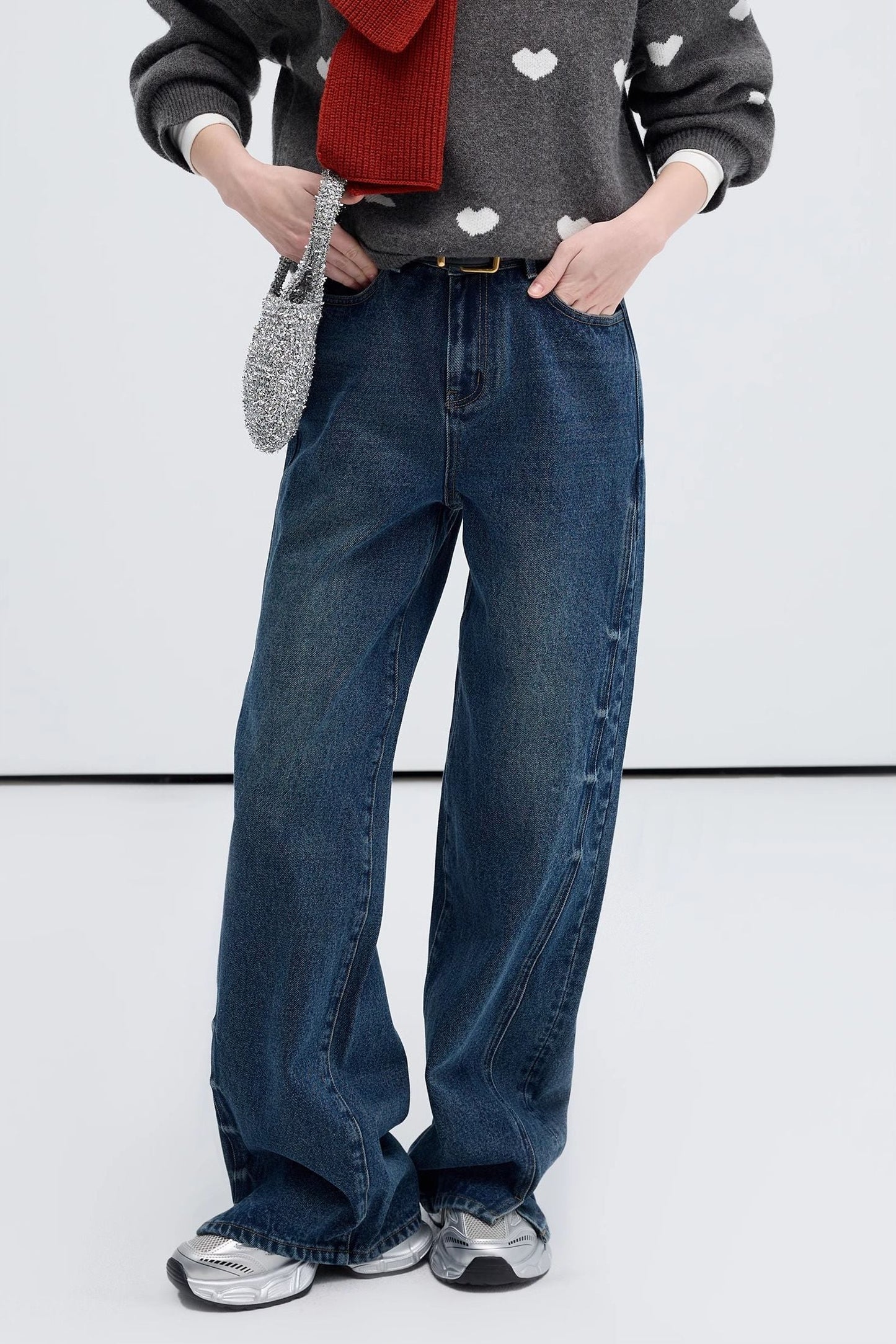 washed,straight,leg,jeans,blue,simple,cool,cute,mode,sexy,modern