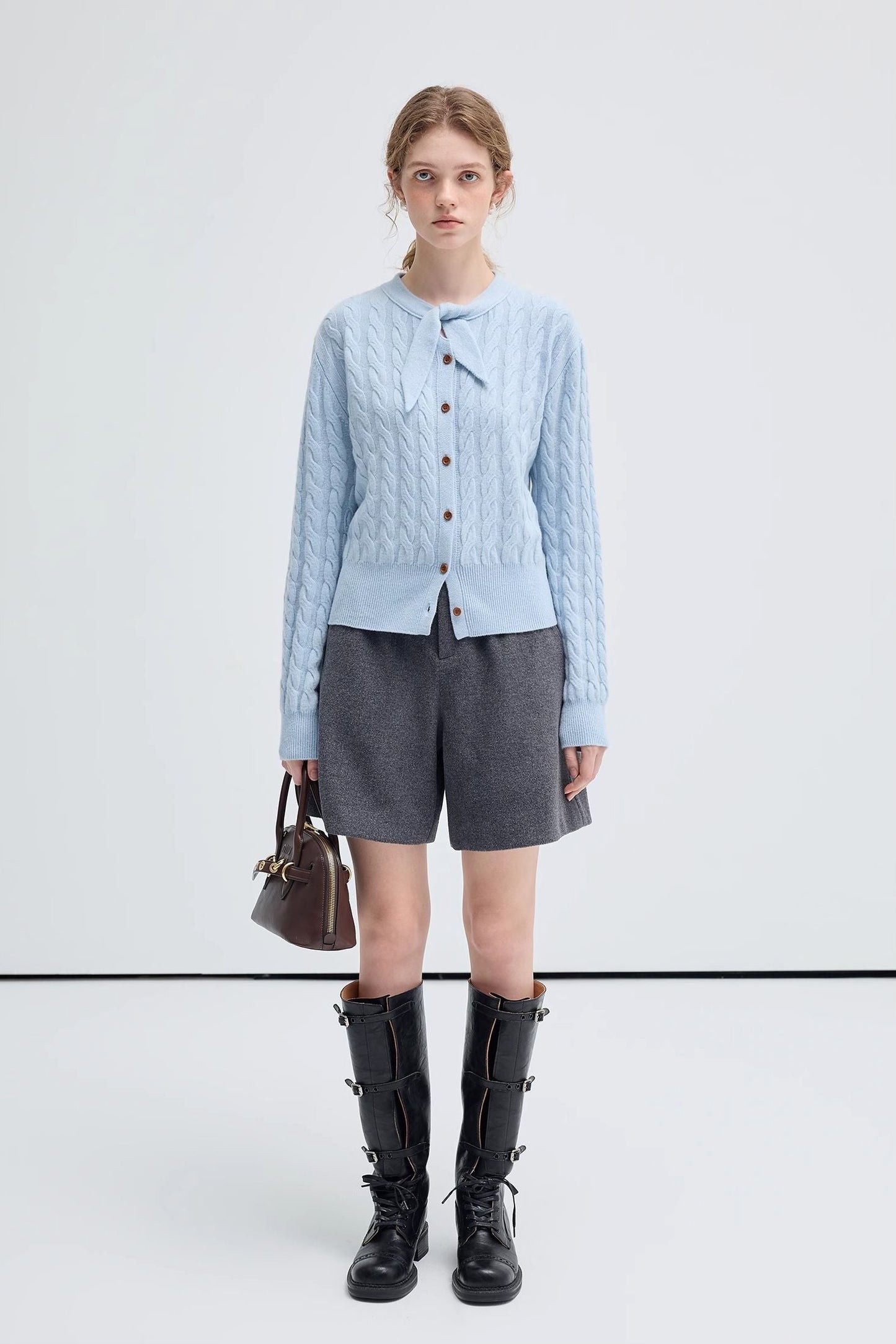 rabbit,ear,collar,twisted,flower,knitting,knit,warm,coat,winter,autumn,,simple,cool,cute,mode,sexy,modern