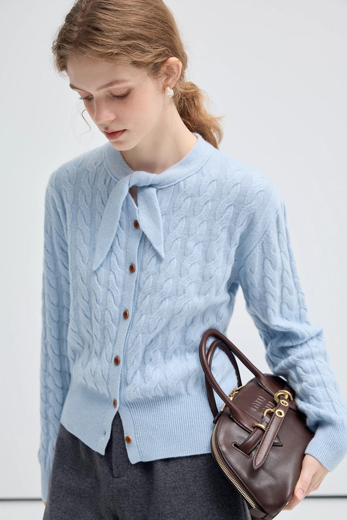 rabbit,ear,collar,twisted,flower,knitting,knit,warm,coat,winter,autumn,,simple,cool,cute,mode,sexy,modern