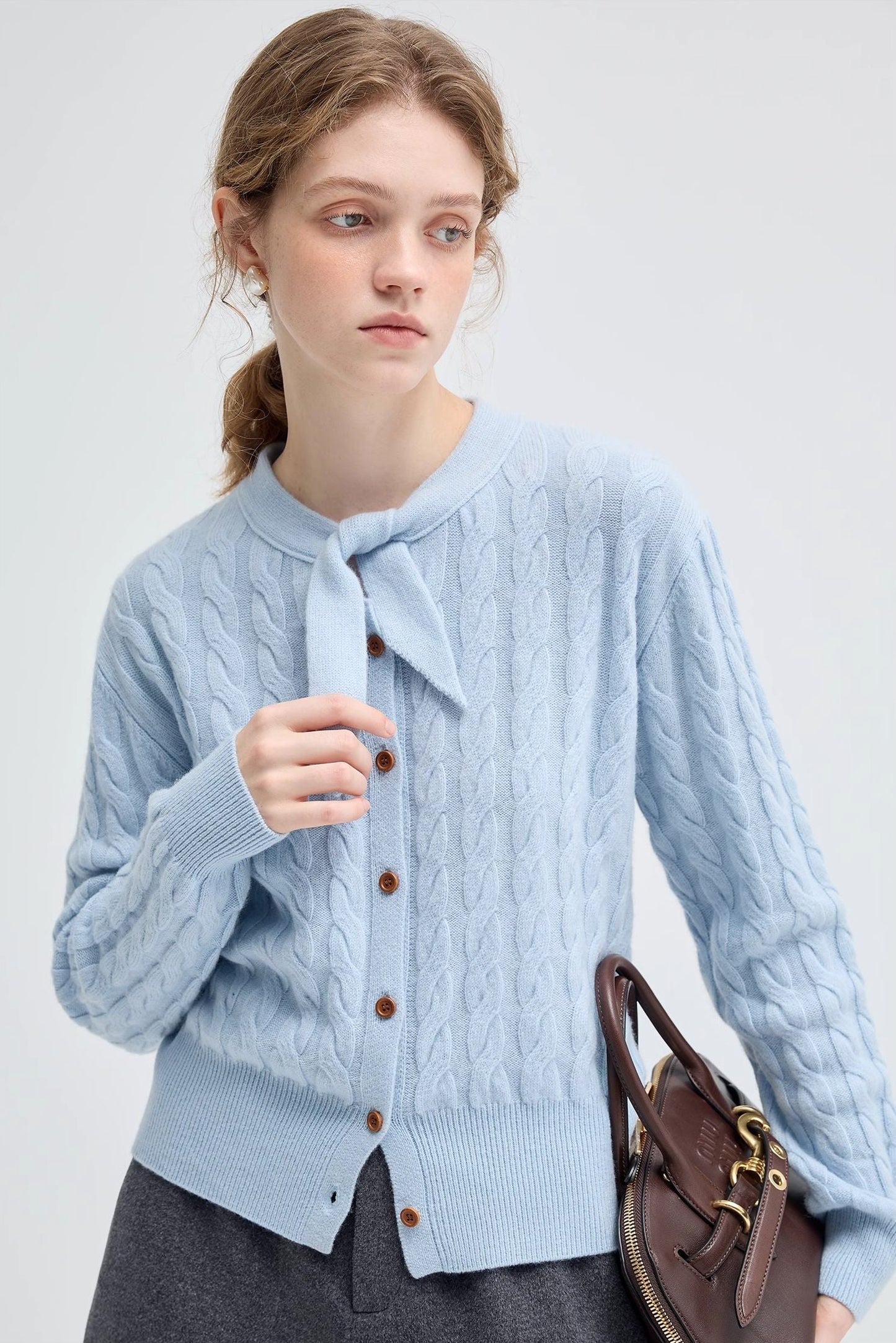 rabbit,ear,collar,twisted,flower,knitting,knit,warm,coat,winter,autumn,,simple,cool,cute,mode,sexy,modern