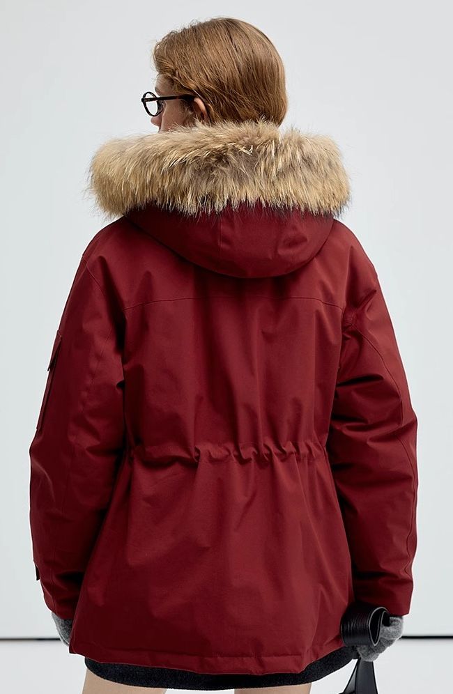 fake,two,spliced,down,coats,beige,lightmocha,simple,cool,cute,mode,sexy,modern
