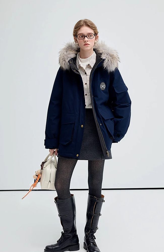 fur,collar,raccoon,pike,down,jacket,red,blue,beige,simple,cool,cute,mode,sexy,modern