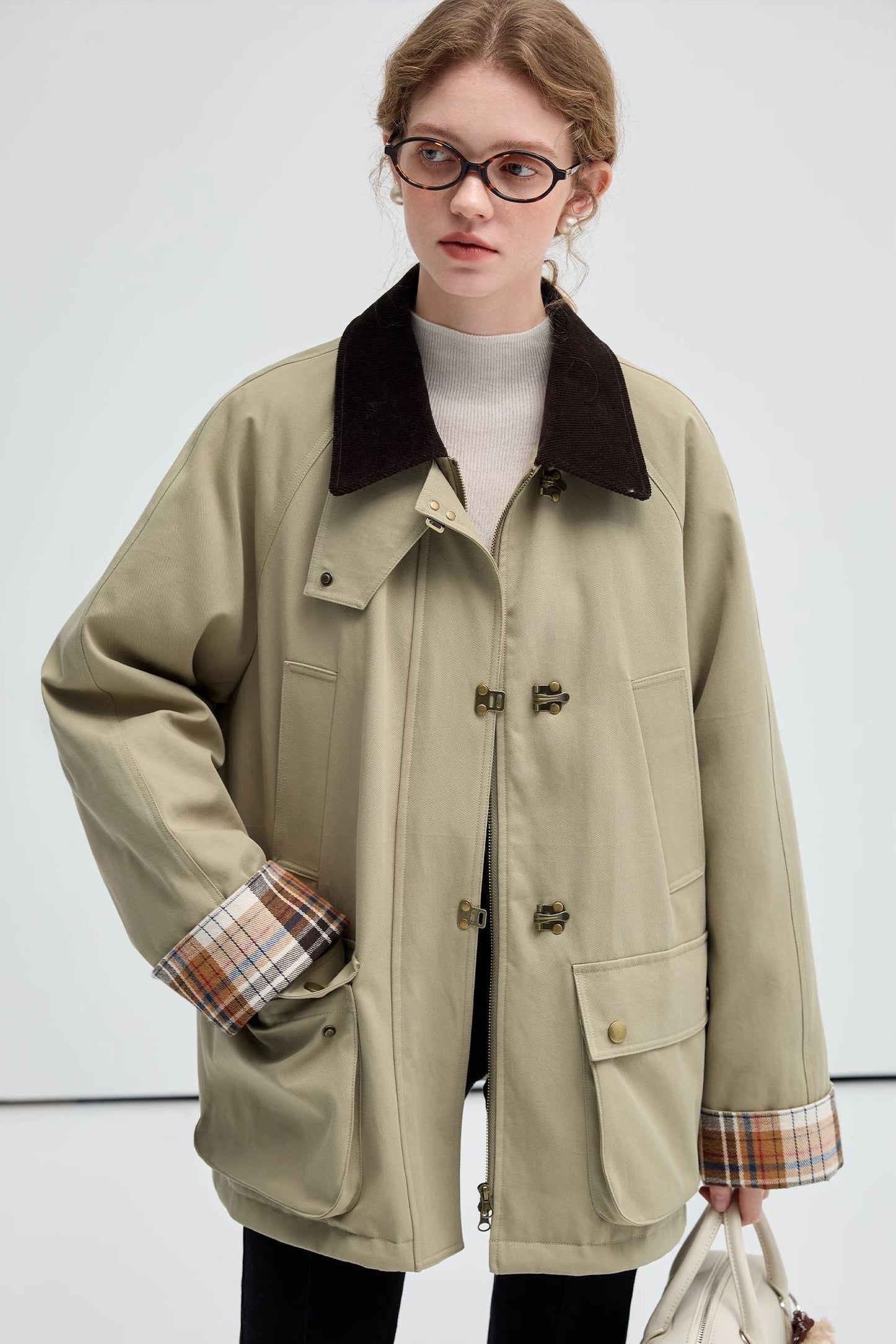 cargo,puffer,jacket,with,contrast,lapels,green,simple,cool,cute,mode,sexy,modern