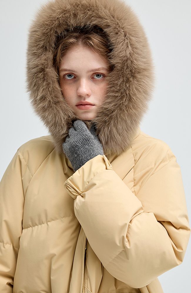yellow,purple,fox,far,collar,down,jacket,simple,cool,cute,mode,sexy,modern