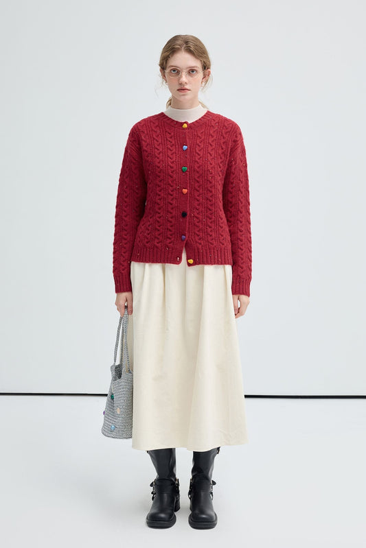 gray,red,white,dotted,yarn,knitted,cardigan,purple,fox,far,collar,down,jacket,simple,cool,cute,mode,sexy,modern