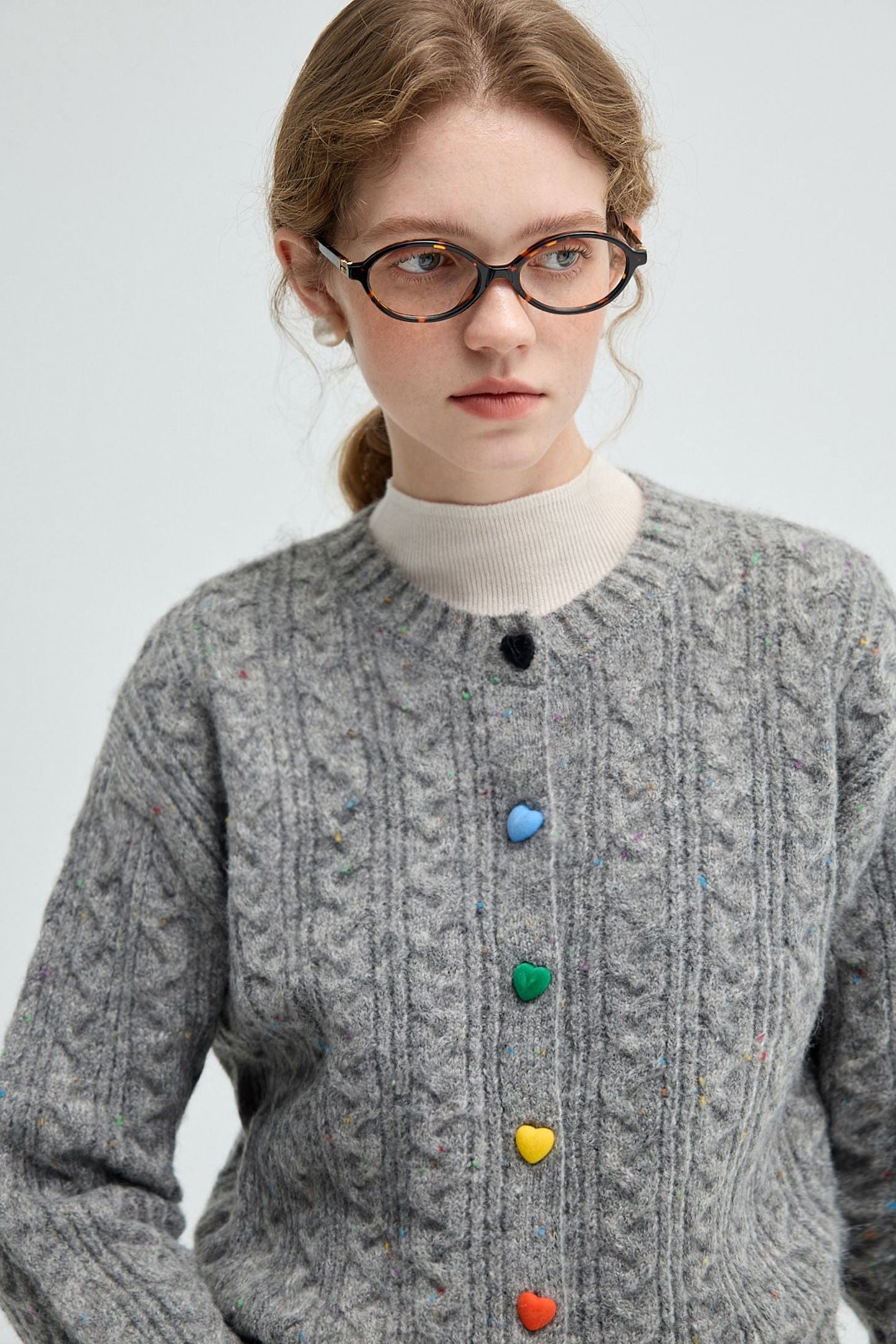 gray,red,white,dotted,yarn,knitted,cardigan,purple,fox,far,collar,down,jacket,simple,cool,cute,mode,sexy,modern