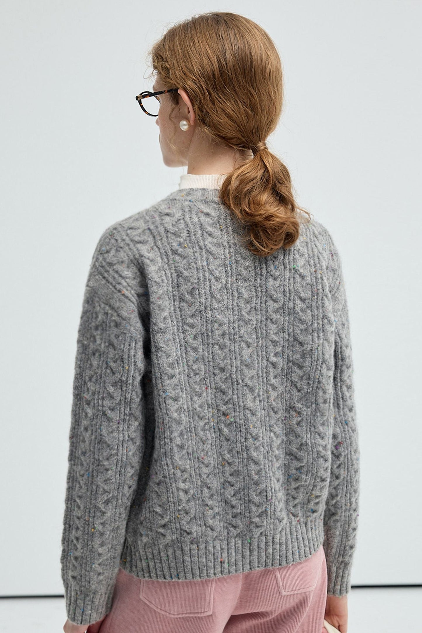 gray,red,white,dotted,yarn,knitted,cardigan,purple,fox,far,collar,down,jacket,simple,cool,cute,mode,sexy,modern