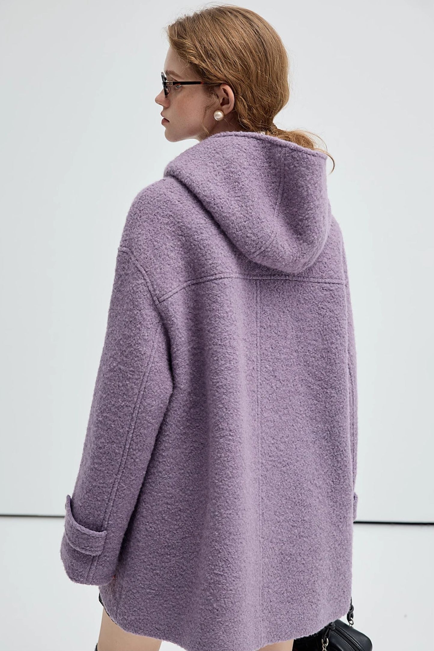 woolen,coat,with,horn,button,purple,winter,warm,simple,cool,cute,mode,sexy,modern