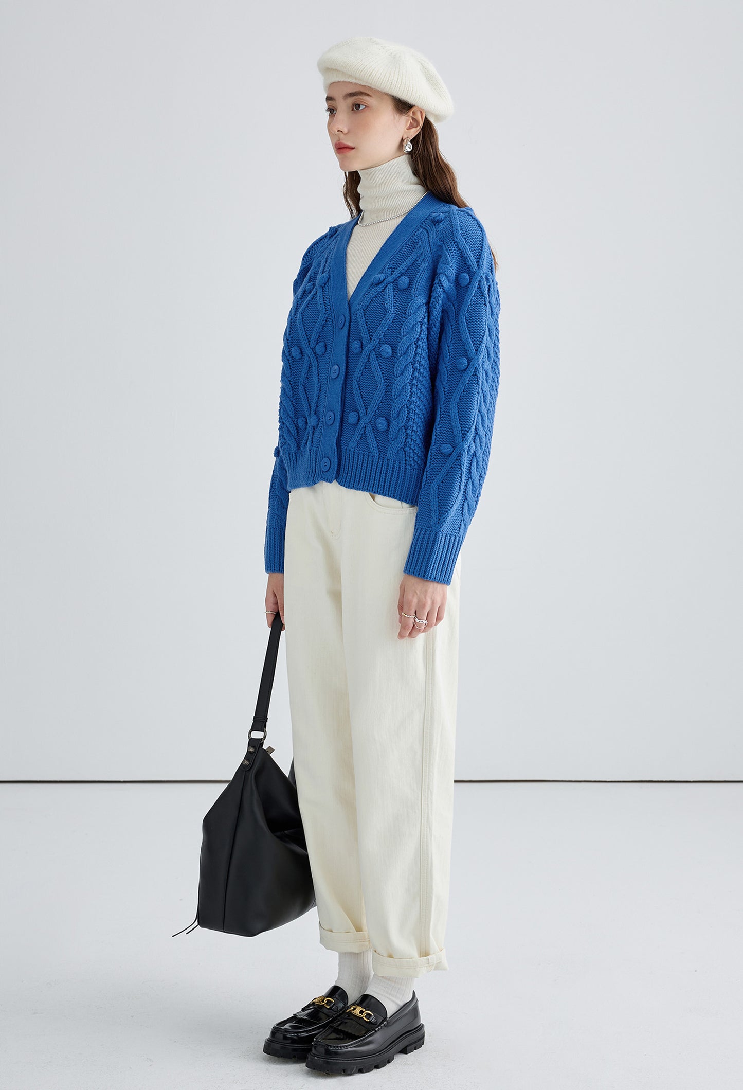 vneck,cable,knit,cardigan,blue,simple,cute,cool,sexy,mode