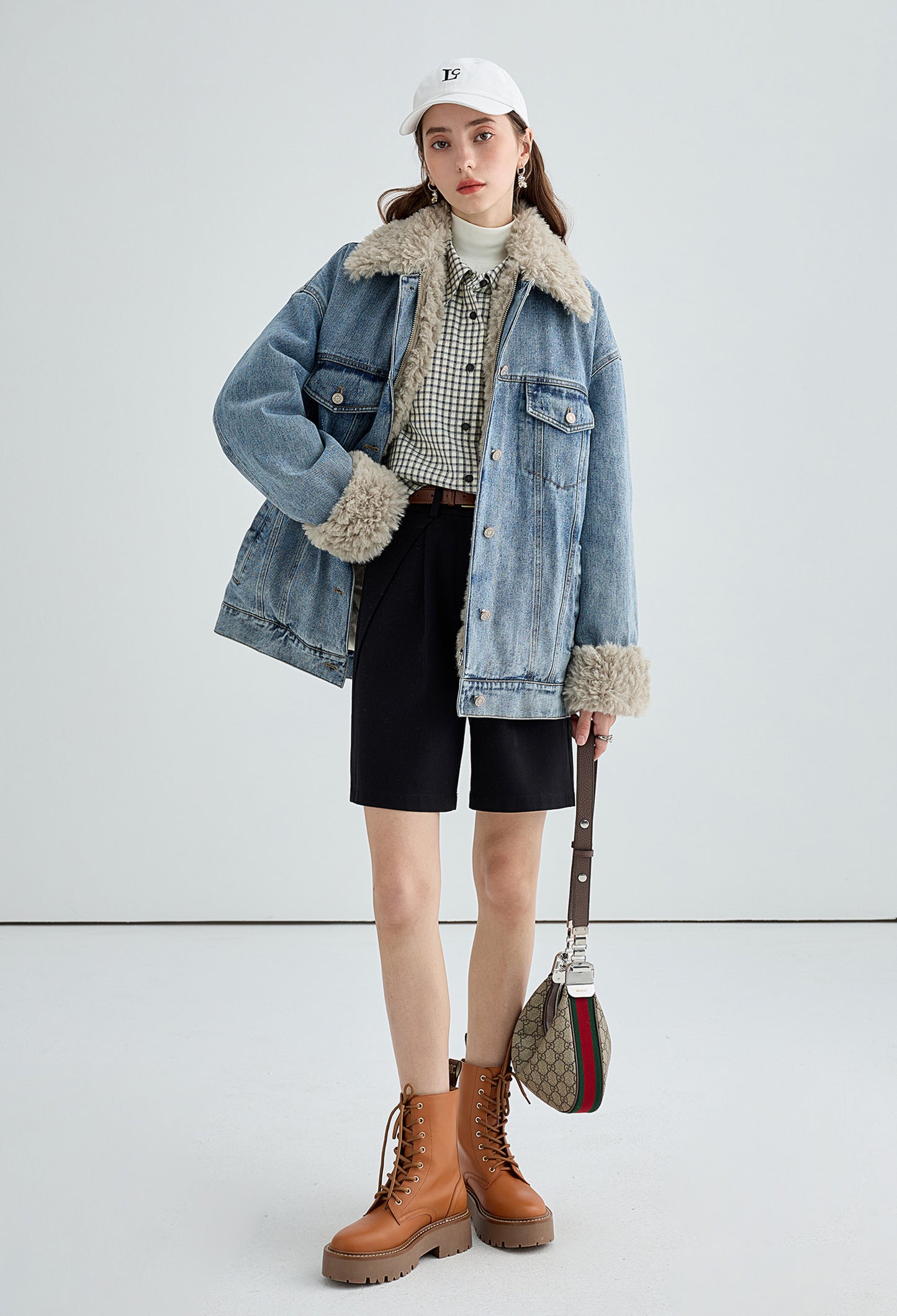 boa-liner-denim-jacket,simple,cool,cute,sexy,mode