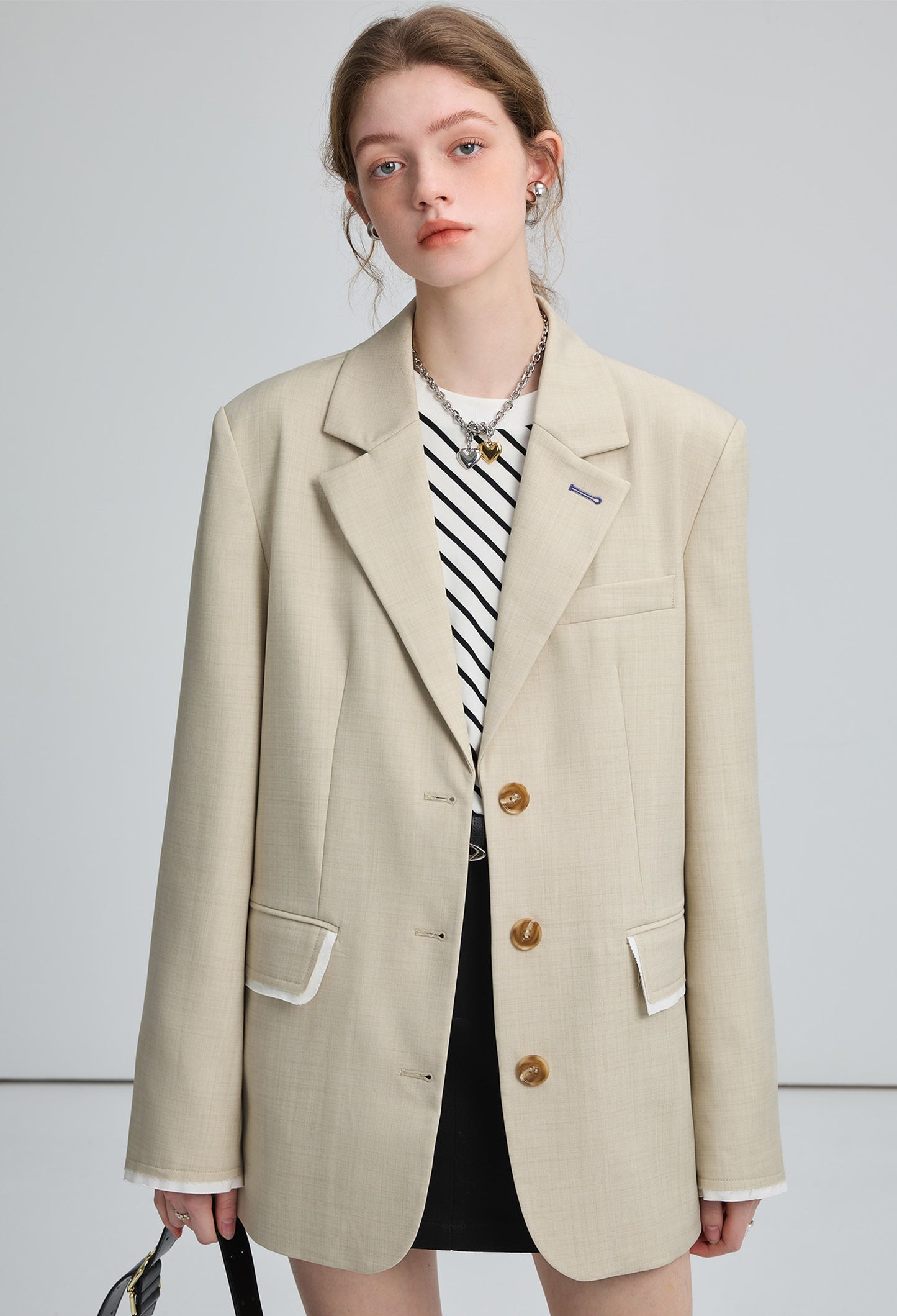 small,patchwork,jacket,beige,simple,cool,cute,sexy,small
