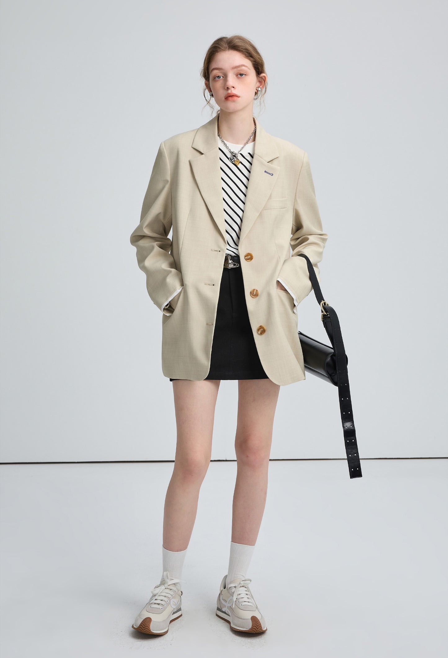 small,patchwork,jacket,beige,simple,cool,cute,sexy,small