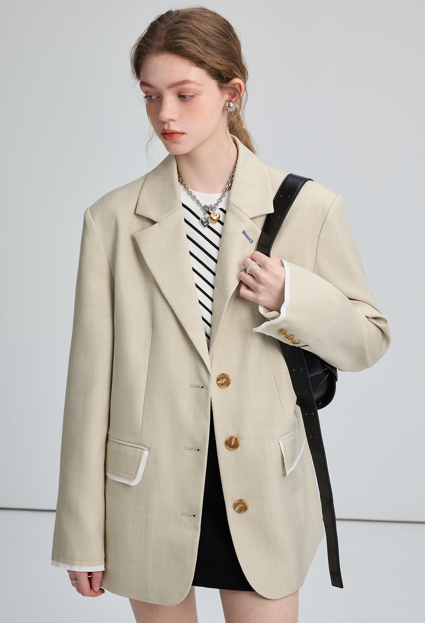 small,patchwork,jacket,beige,simple,cool,cute,sexy,small
